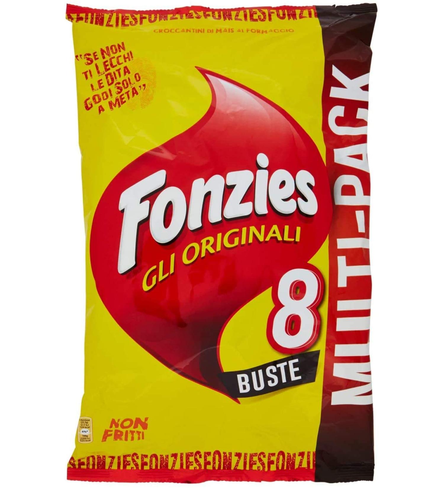 Fonzies 160 fonzies 23 g corn snack with cheese 184 g in 20 for 8 x 23 g bags