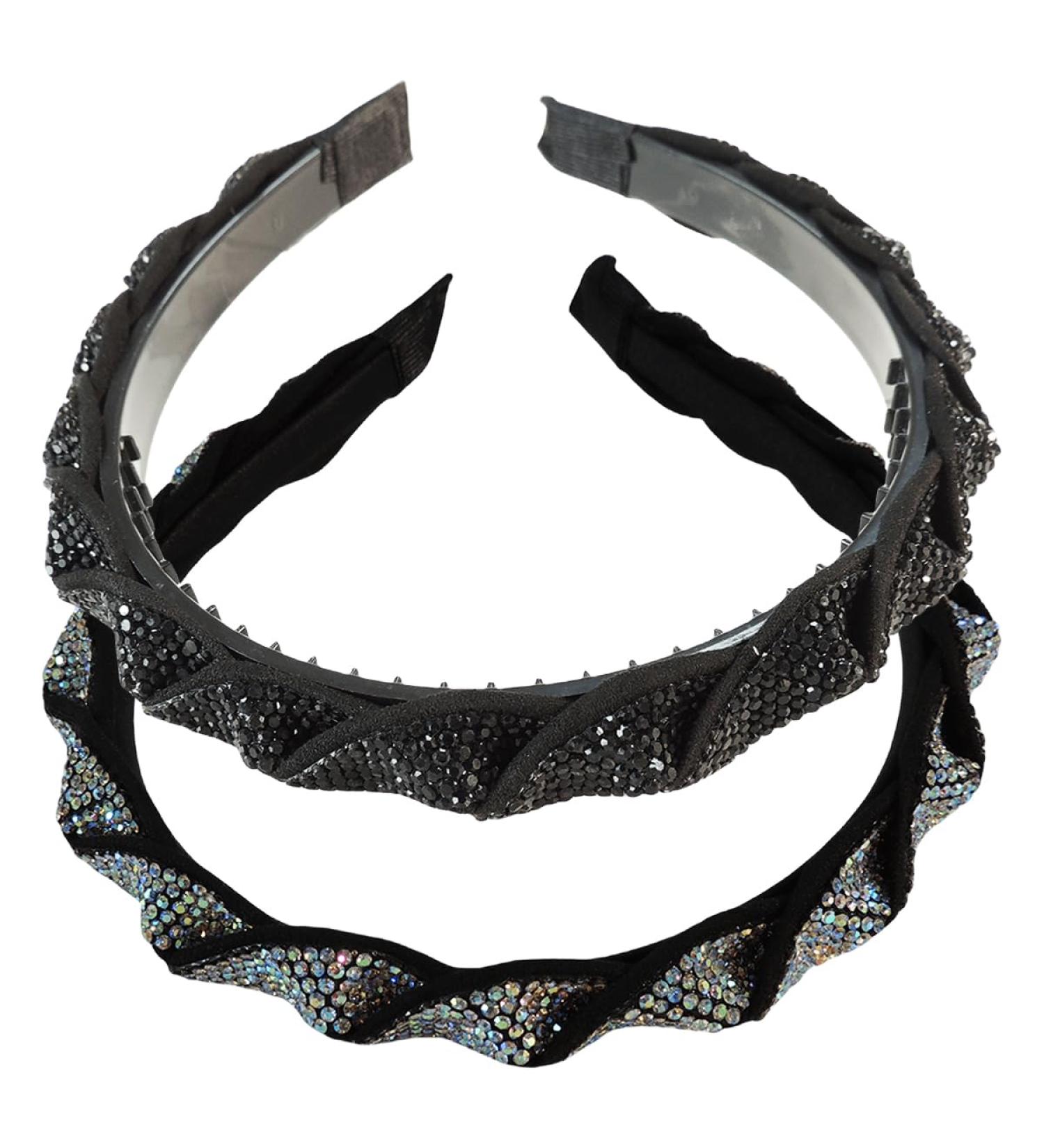 scicent Hair Accessories for Women 2 Pieces Vintage Head Band Crystal Hairbands for Girls Non-Slip Rhinestone Head Band for Party Bridal Head Hoops for Ladies Elegant Hair Band for Prom - 29203 - Buy Online on GoSupps.com