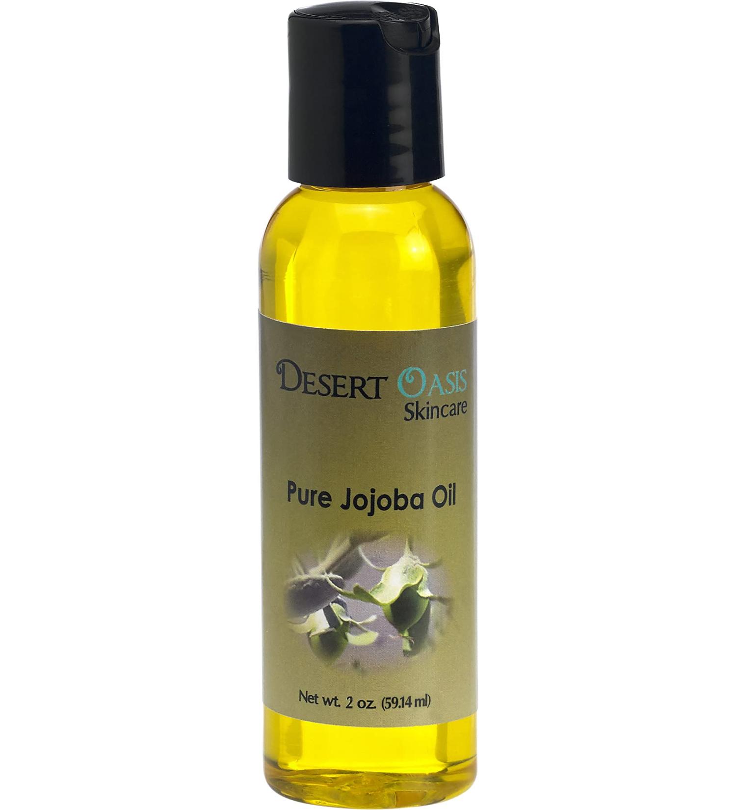 Desert Oasis Skincare 100% Pure Jojoba Oil - Travel Size 2 fl oz/59 ml, Cold Pressed, Natural Moisturizer for Face and Body - Buy Online on GoSupps.com