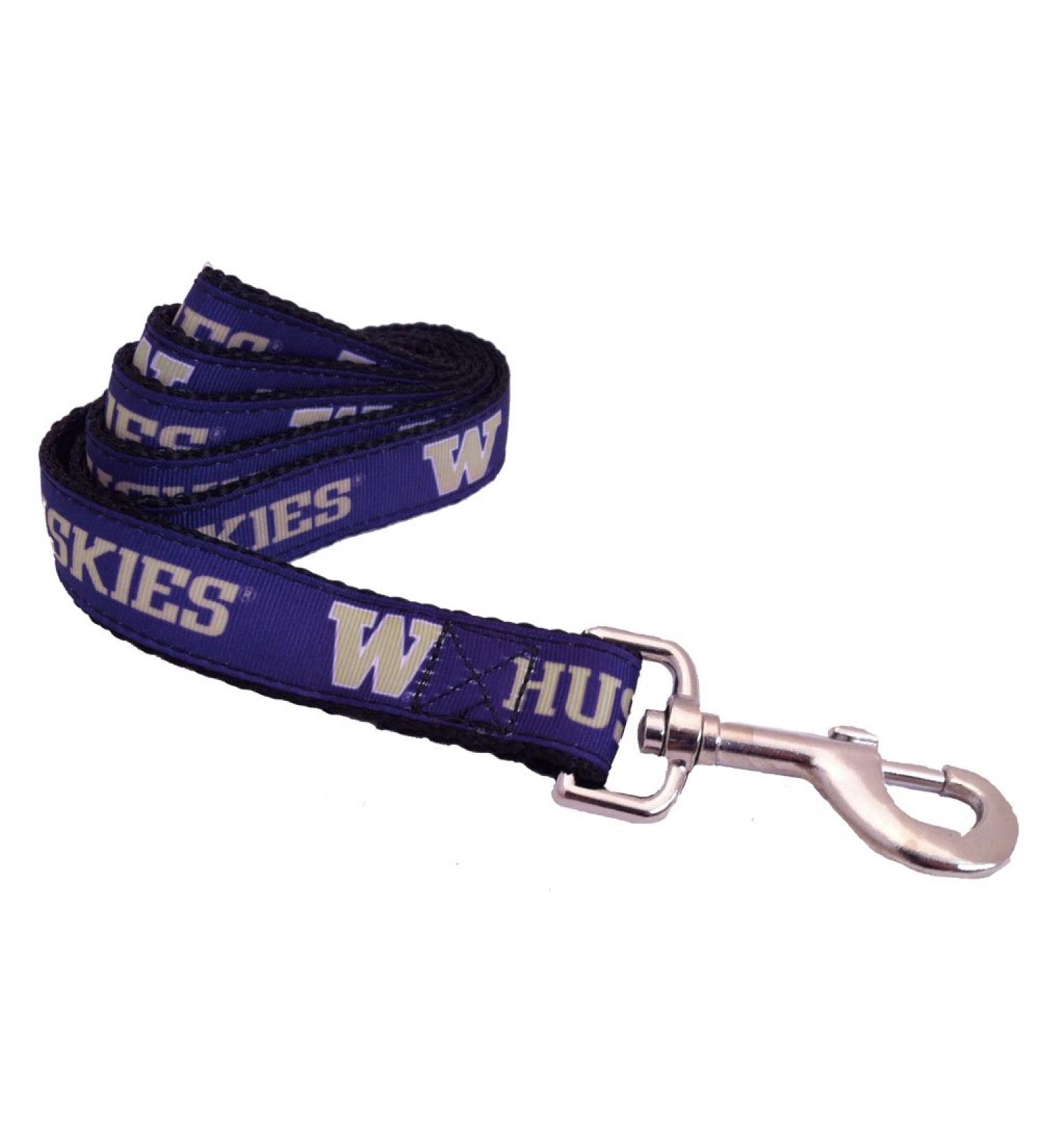 NCAA Washington Huskies Team Color Large Dog Leash - Buy Online on GoSupps.com