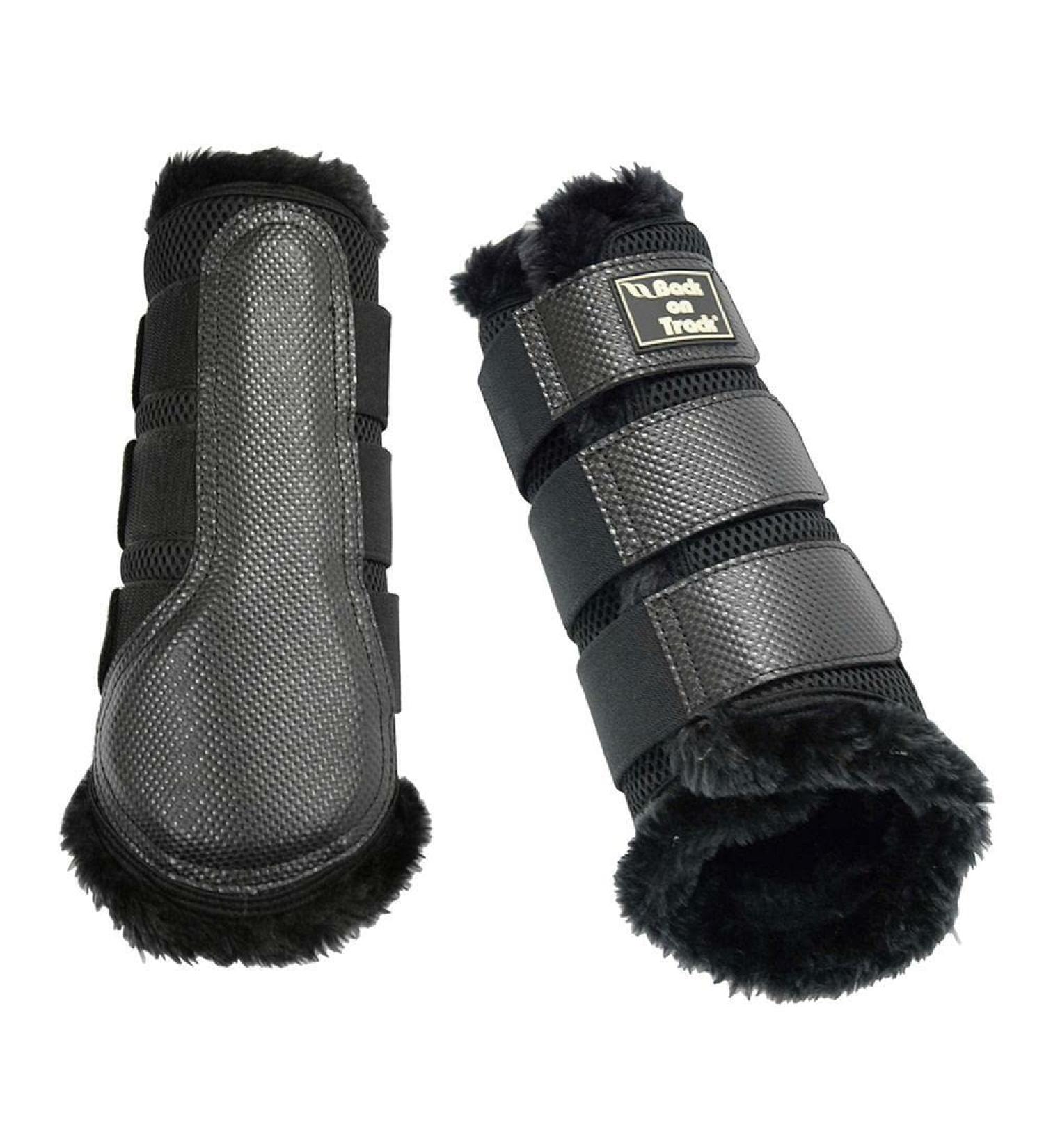Back on Track Tendon Protectors Brushing Gaiters - 3D Mesh with Faux Fur Size S | Premium Equine Gear for International Shipping - Buy Online on GoSupps.com