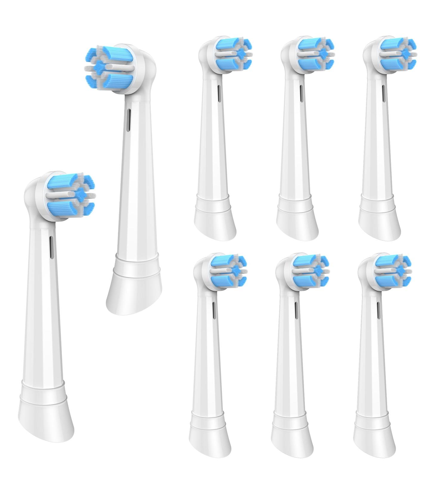 Spacever Upright Toothbrushes for Oral-B iO Series 10 9 8 7 6 5 4 3 - 8 Pack Compatible Brush Heads | White - Buy Online on GoSupps.com