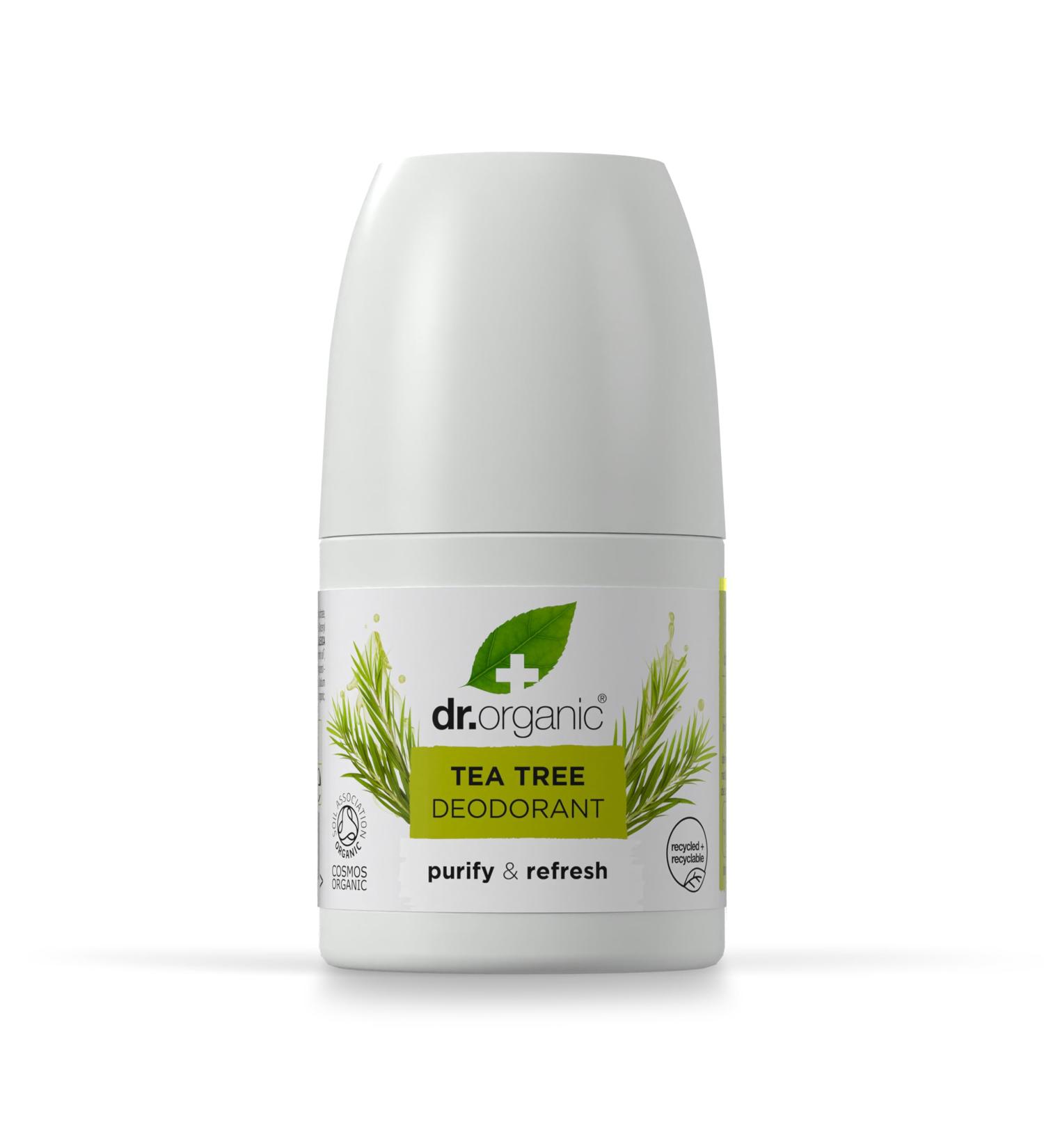 Dr Organic Tea Tree Deodorant 50 ml - Buy Online on GoSupps.com