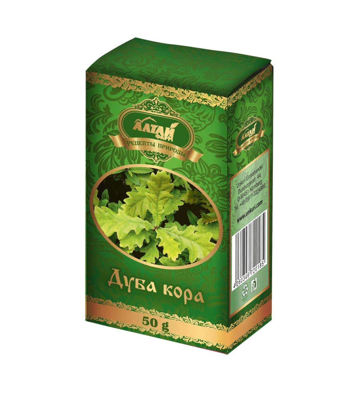 Oak Bark Quercus Robur Bark 2 Pack (2 x 50g) Altai Bath Herbs