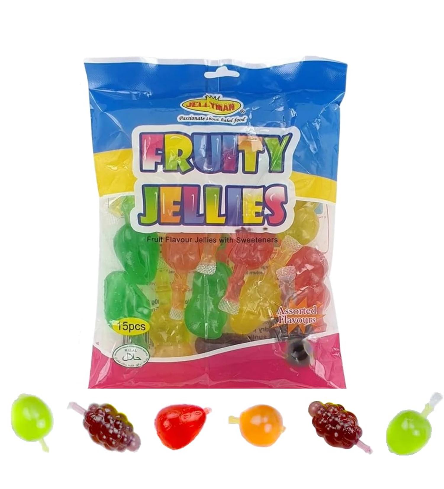 Fruity Jellies Pops Halal Candy Sweets 300g (15 pcs) - TikTok Trending Challenge - Buy Online on GoSupps.com