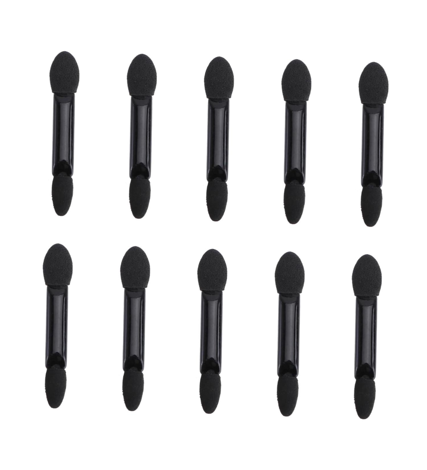 Baluue 10pcs Makeup Tool Kit Applicator Supple Sponge Face Concealer Puff Dual Eyeshadow Brush Kit Black - Buy Online on GoSupps.com