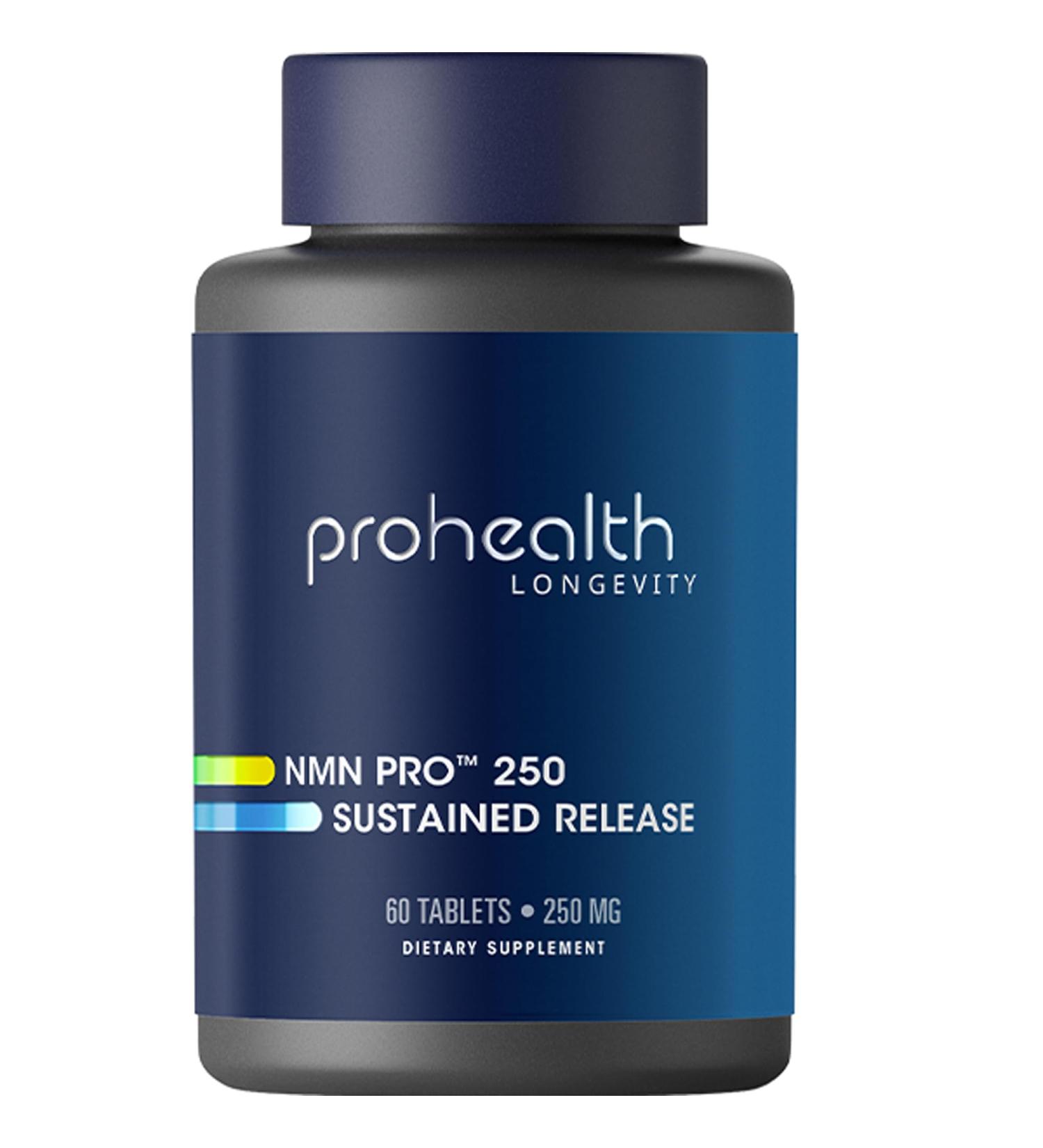 ProHealth NMN Pro 250 Sustained Release (60 Tablets) 250 mg Uthever NMN. NAD+ Precursor for Cellular Energy, Mitochondrial Support & Healthy Aging. USA Manufactured, Triple Lab-Tested 60 Count (Pack of 1) - Buy Online on GoSupps.com