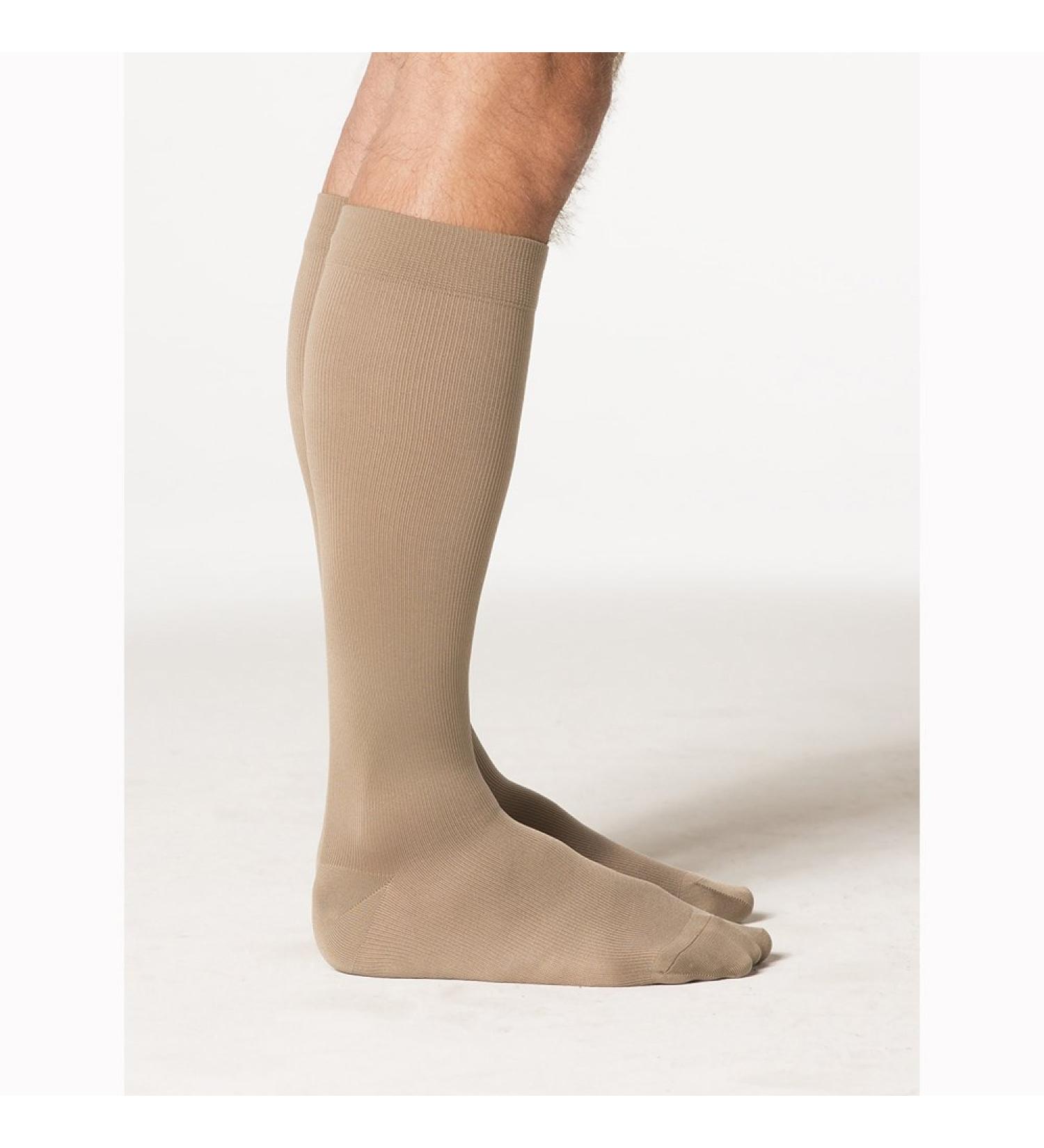 Sigvaris Midtown Microfiber 823CLLM99-S 30-40 mmHg Midtown Microfiber Mens Closed Toe Knee Highs with Silcone Beaded Grip-Top44 Black44 Large-Long