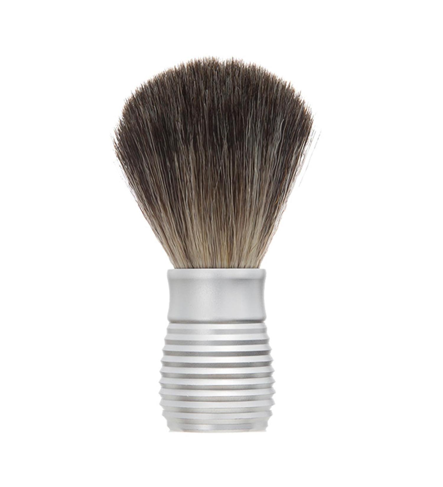 Razor Brush for Beard Care | Practical Hair & Beard Brush | Matt Silver Shaving Tool for Men - Buy Online on GoSupps.com