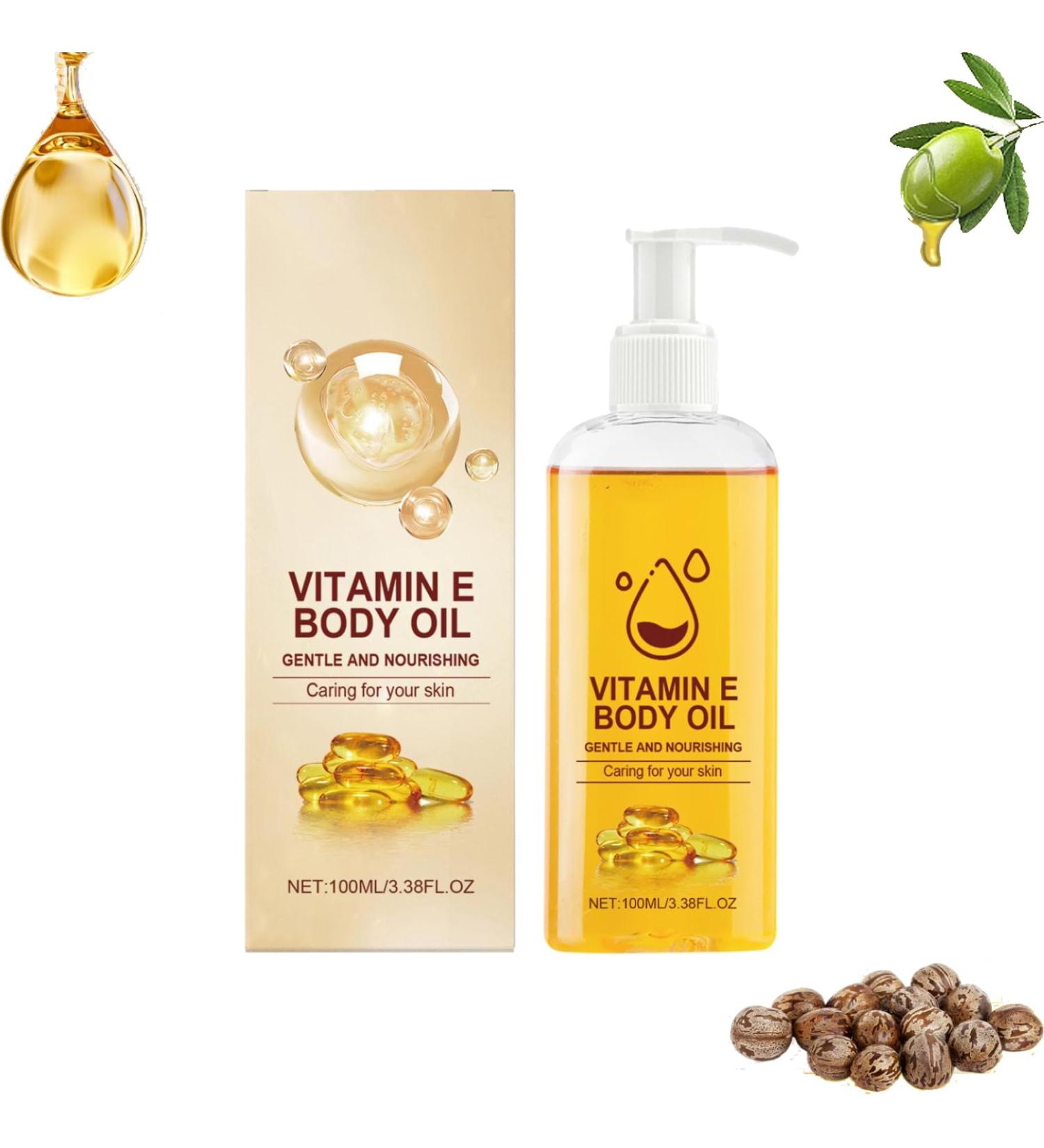 Vitamin E Body Oil Vitamin E Oil Firming Oil For Skin RejuvenationBody Moisturizer Body Oil Nourishes Dry Softens And Smoothes Hand Crafted Body Oil (1) - Buy Online on GoSupps.com
