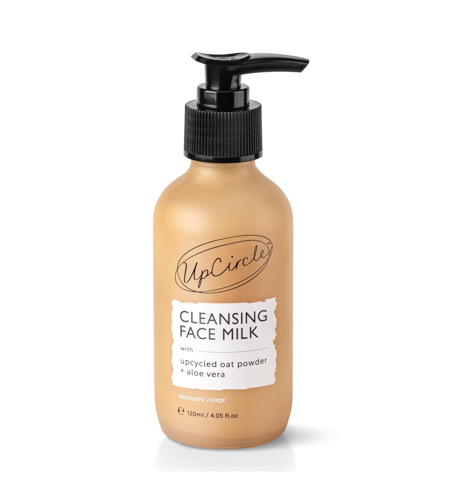 UpCircle Cleansing Face Milk with Aloe Vera & Oat Powder - Vegan Cruelty-Free Skin Repair & Nourishment - 4.05oz - Buy Online on GoSupps.com