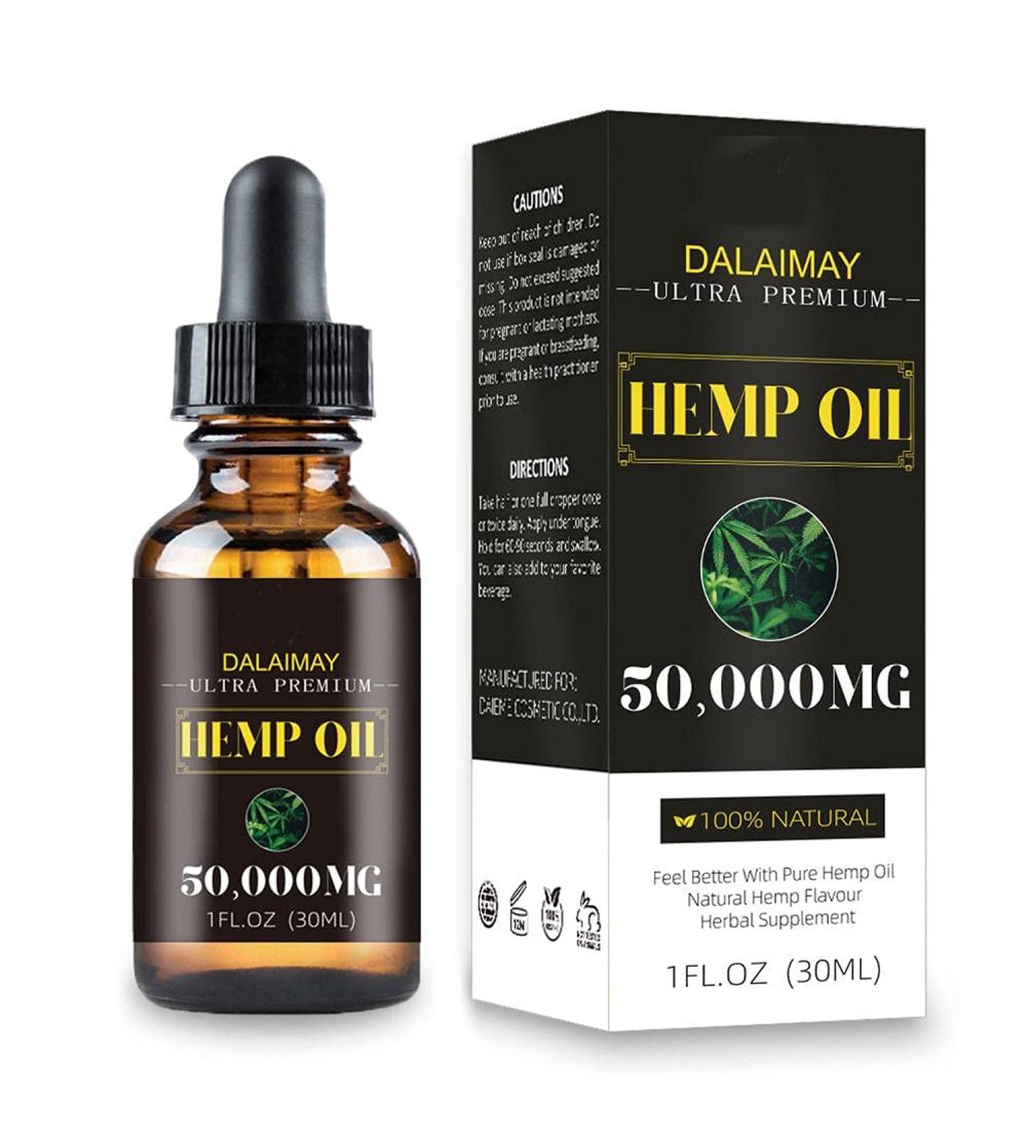 Organic Hemp Seed Oil - 30ml Massage Oil for Relaxation & Stress Reduction | Essential Oil Body Care | International Shipping - Buy Online on GoSupps.com