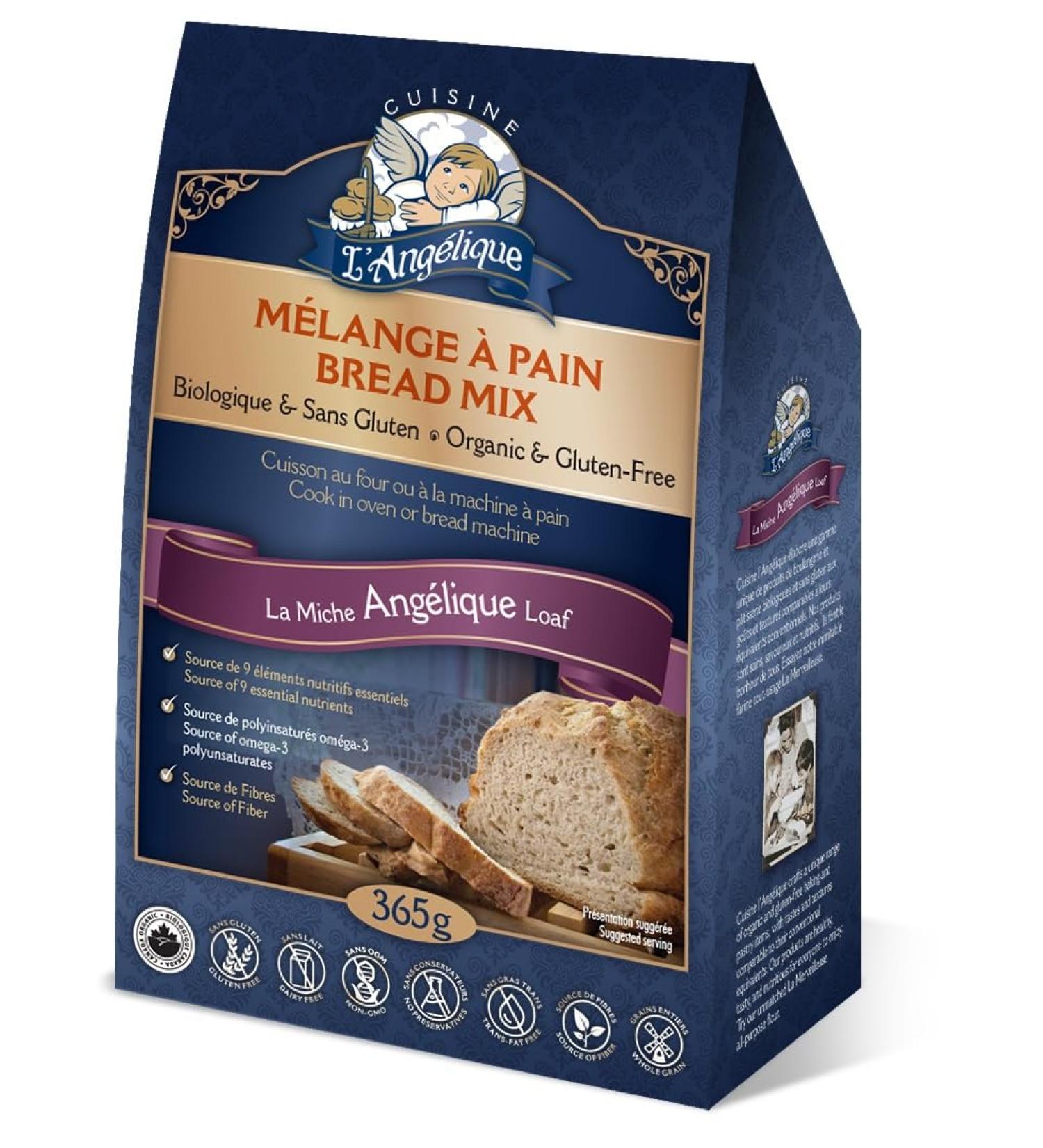 Cuisine L' Angelique Gluten-Free & Organic Angelique Loaf Mix 365g - Buy Online on GoSupps.com