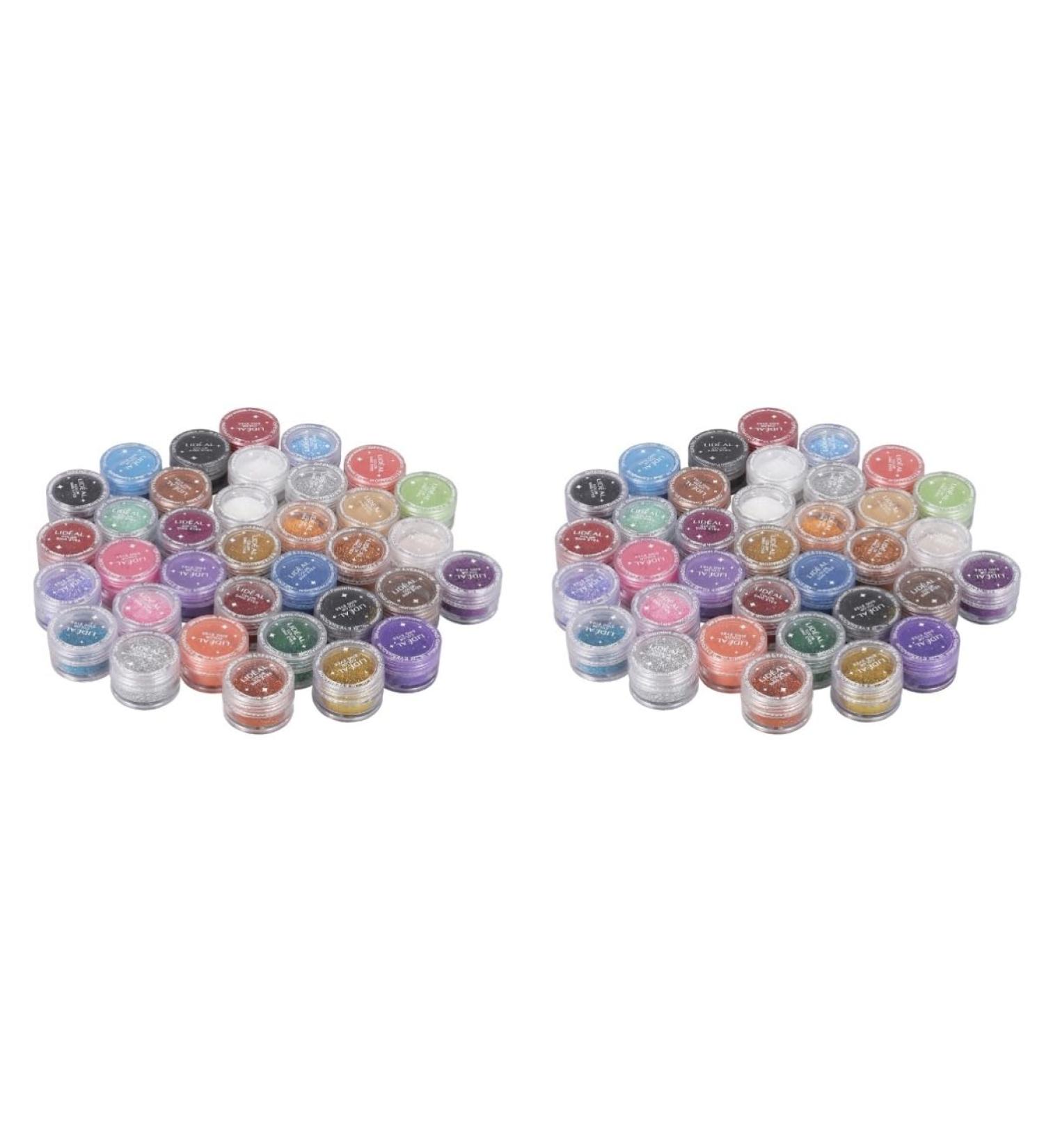 TOVINANNA 60 Pcs Loose Eyeshadow Glitter Eyeshadow Pigments Sequins Powder Eye Shadow - Buy Online on GoSupps.com