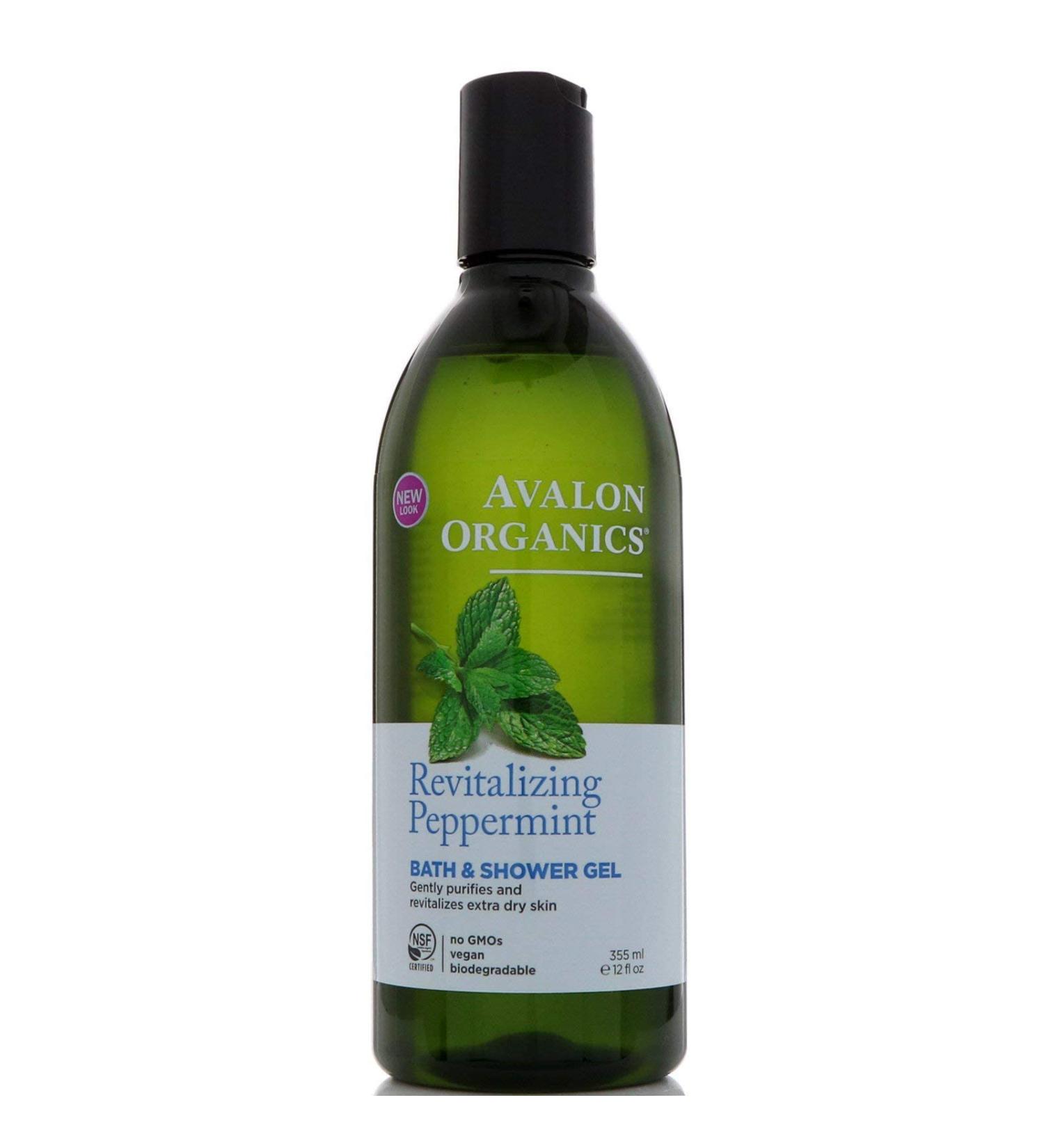 Avalon Organics Bath and Shower Gel Peppermint - 12 fl oz