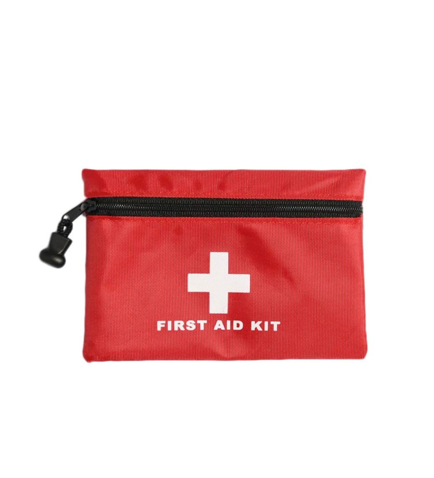 Red First Aid Bag Empty First Aid Kit Empty Waterproof First Aid Pouch Small Mini for First Aid Kits Pack Emergency Hiking Backpacking Camping Travel Car Cycling (Red  6x4.3Inch) Red 5.9x4.3 Inch (Pack of 1)