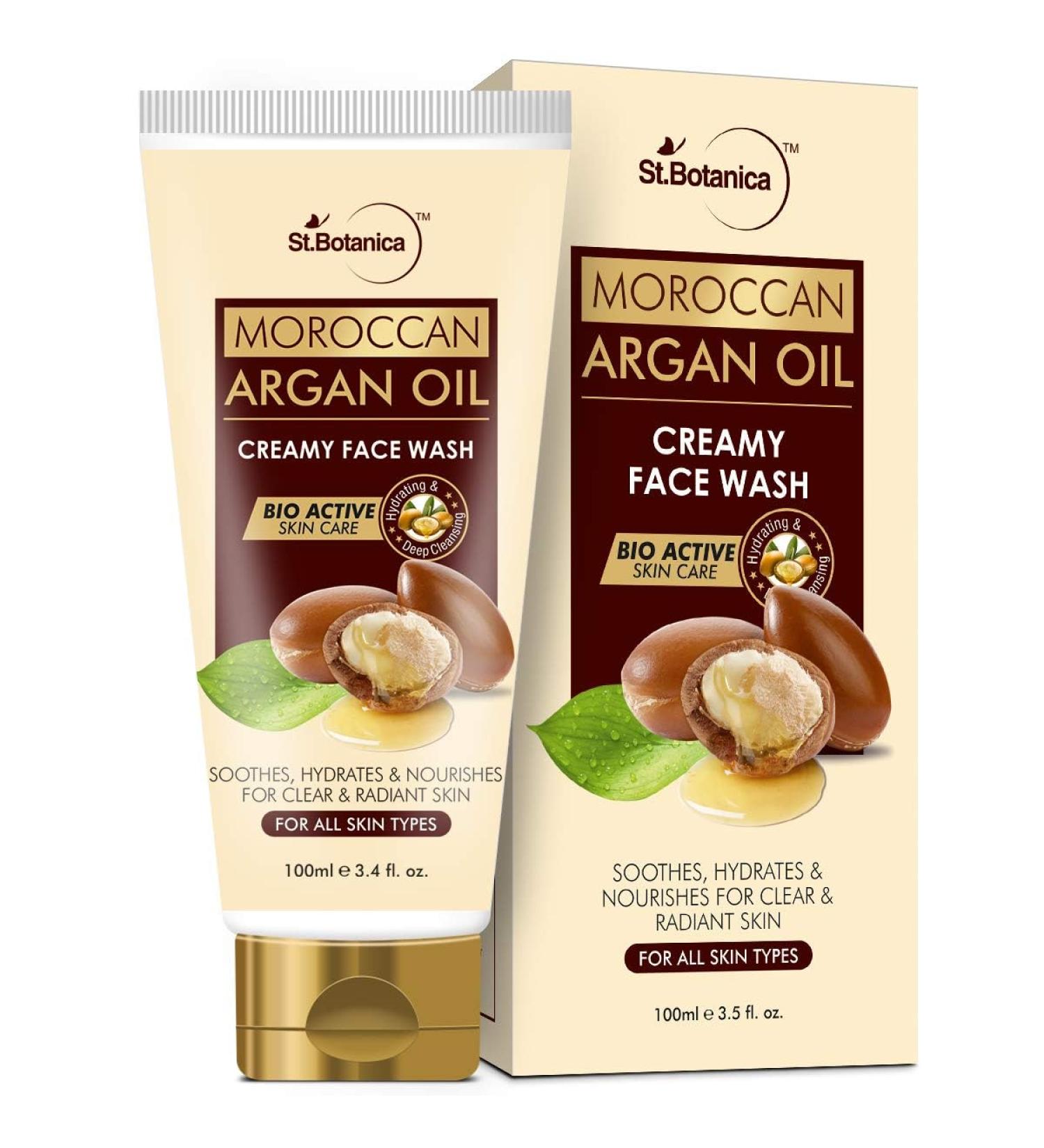 Buy Argan Oil Creamy Face Wash 100ml - Vegan Cruelty-Free Soothes for Clear & Radiant Skin - International Shipping Available - Buy Online on GoSupps.com