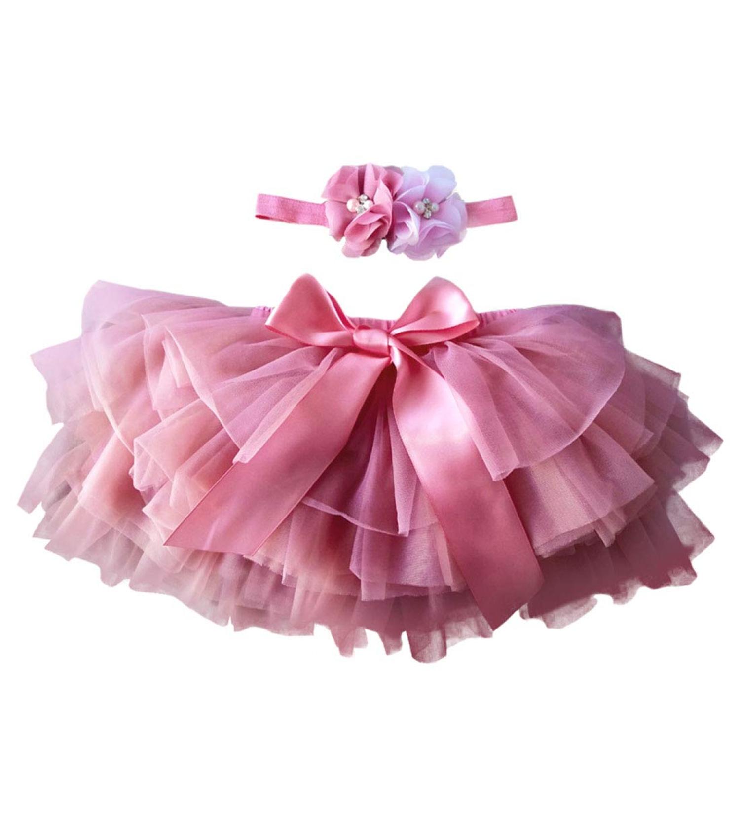 YONKINY Tutu Skirt & Headband Set for Newborn Baby Photography | Princess Tulle Skirt for Birthday | 2-3 Years | Rossa Anguria - Buy Online on GoSupps.com