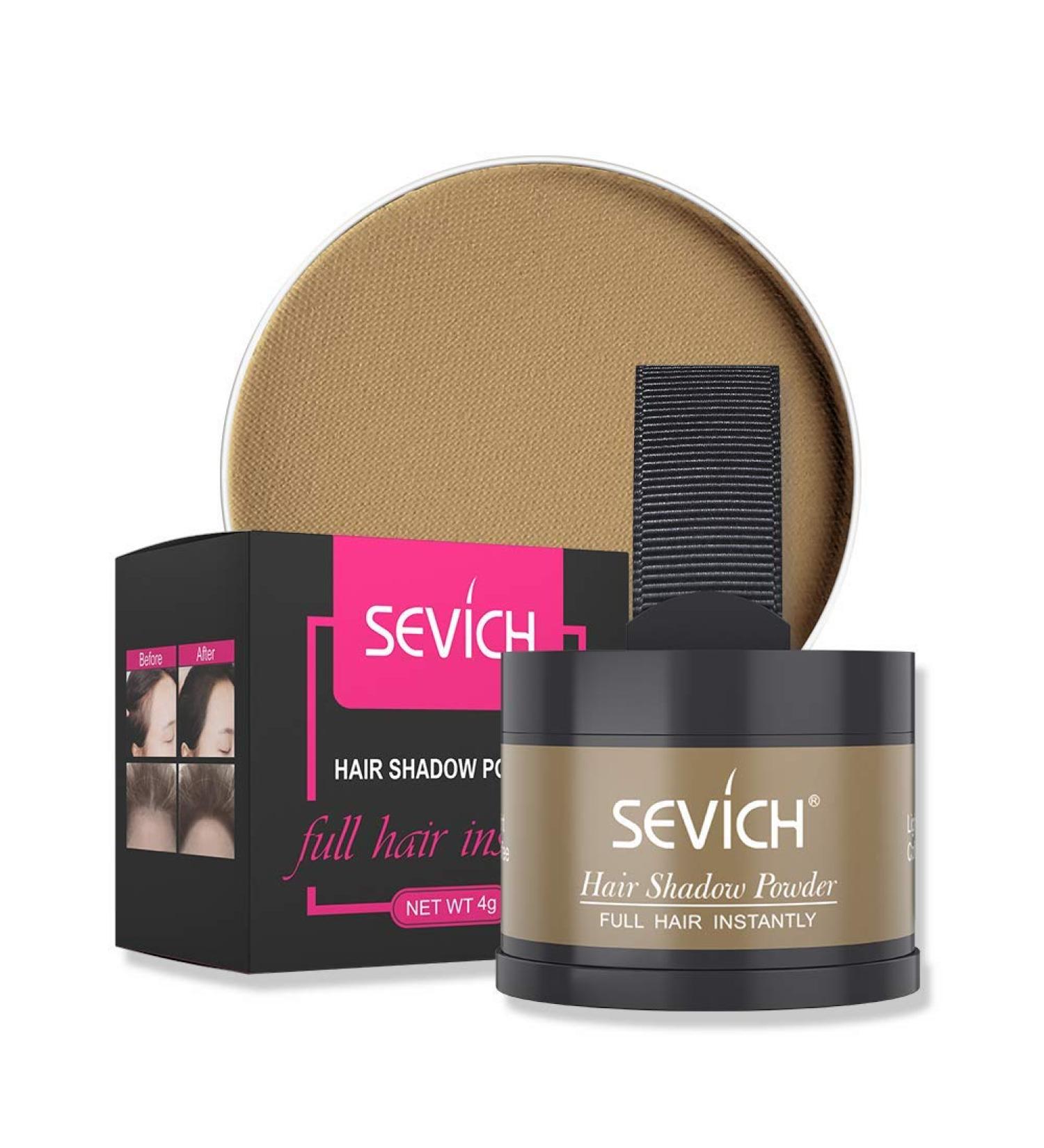 Sevich Instant Hairline Shadow Powder - Cover Grey Roots, Thinning Hairline, Eyebrows & Beard Line - Windproof & Sweatproof - Light Coffee - Buy Online on GoSupps.com