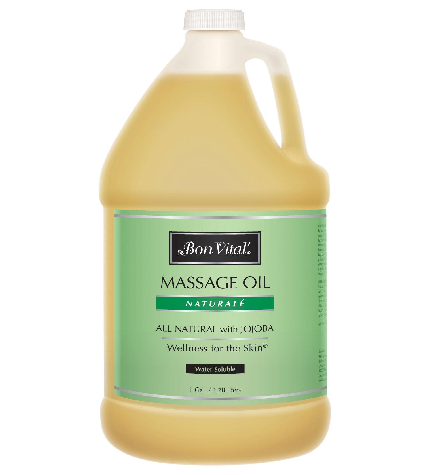 Bon Vital Naturale Massage Oil - 1 Gallon | Natural Ingredients for Earth-Friendly Massage & Dry Skin Revitalization - Buy Online on GoSupps.com