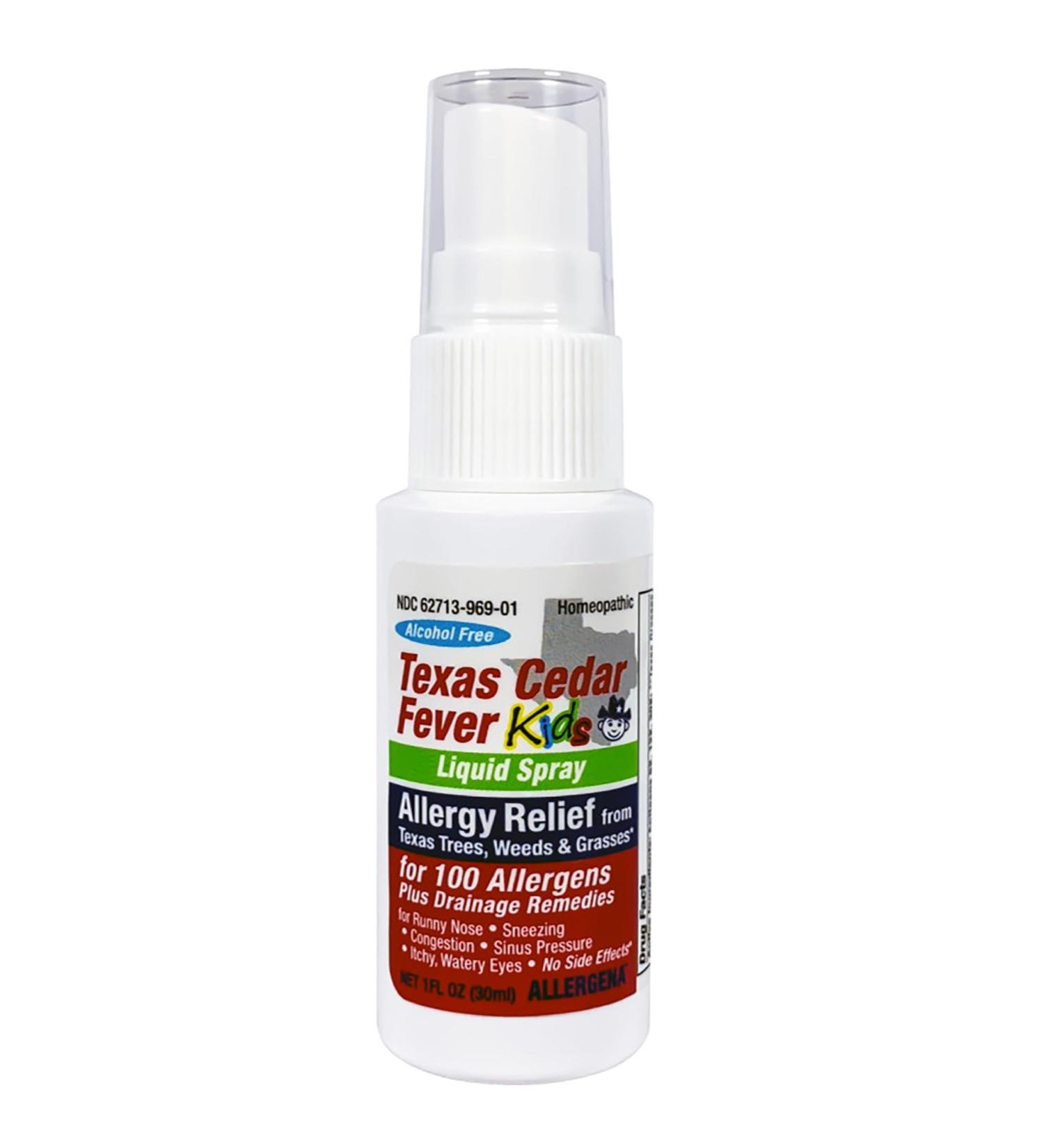 PROGENA Allergena Cedar Fever Spray for Kids - Effective Allergy Relief | 1 FL Ounce | International Shipping Available - Buy Online on GoSupps.com