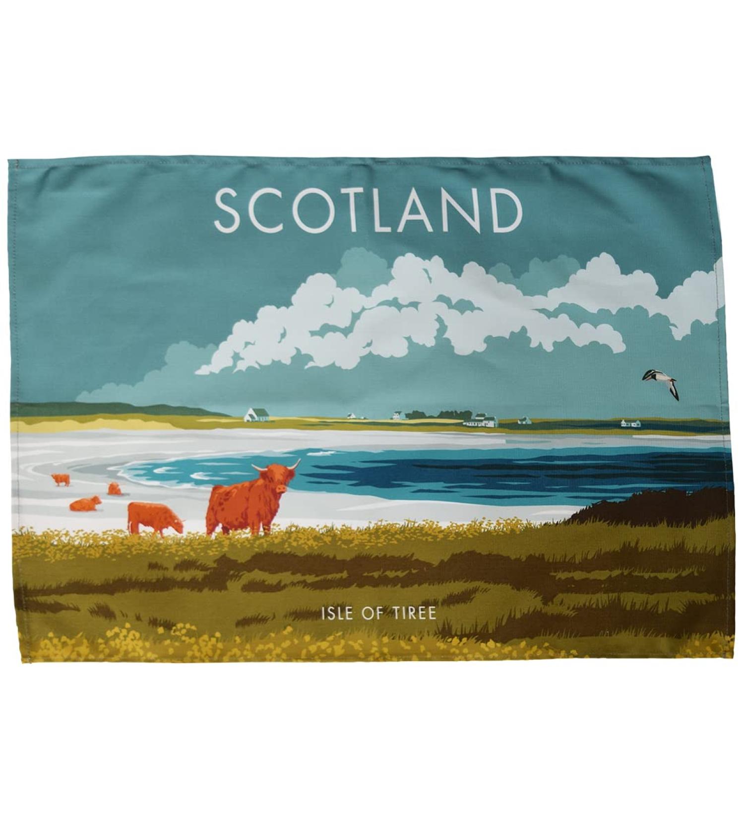 Scotland - Isle of Tiree tea towel - Buy Online on GoSupps.com