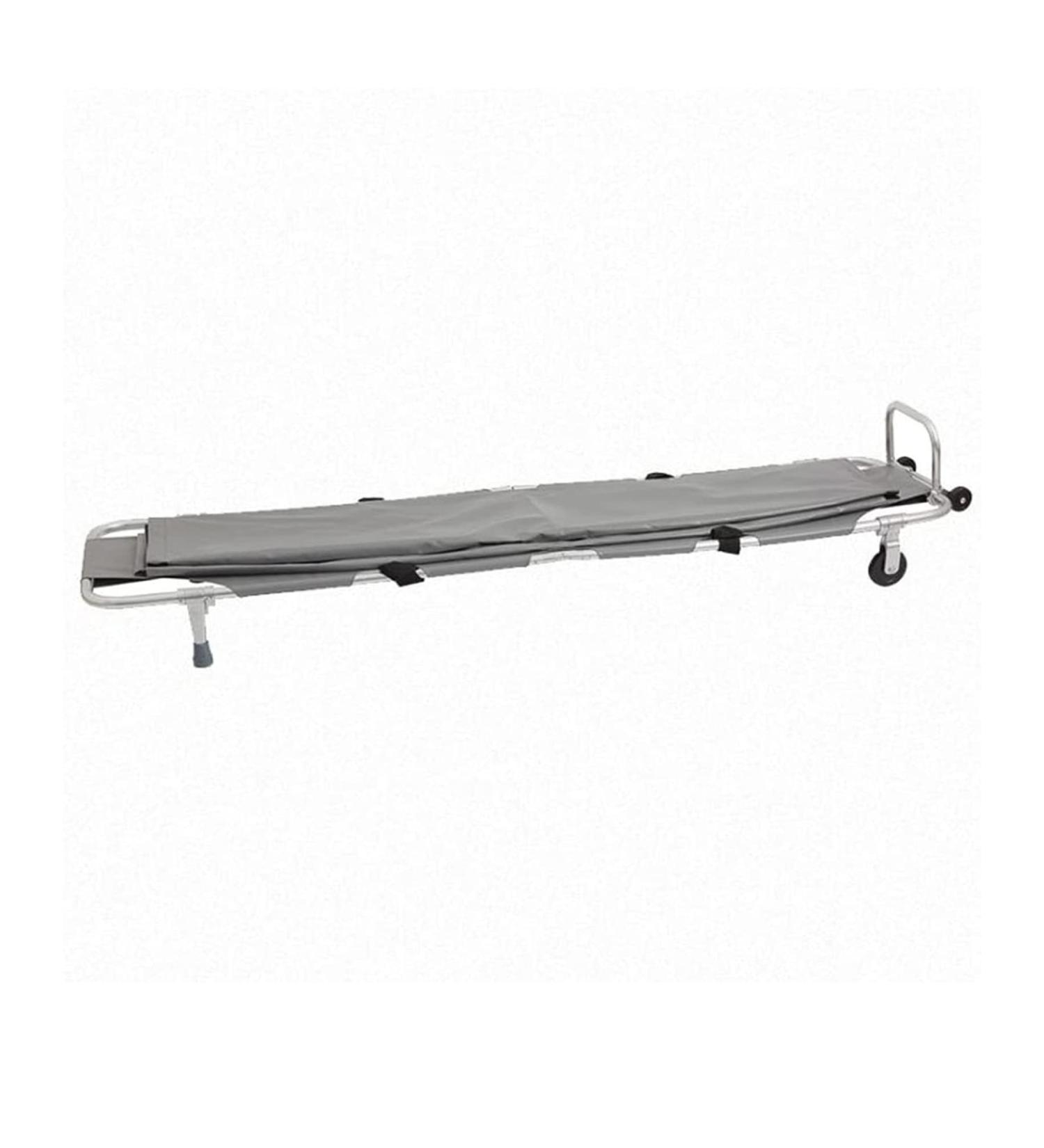 Portable Folding Emergency Rescue Stretcher Patient Transport Aluminum Alloy Stretcher Multifunctional First Aid Stretcher with Two Steel Bars - Buy Online on GoSupps.com