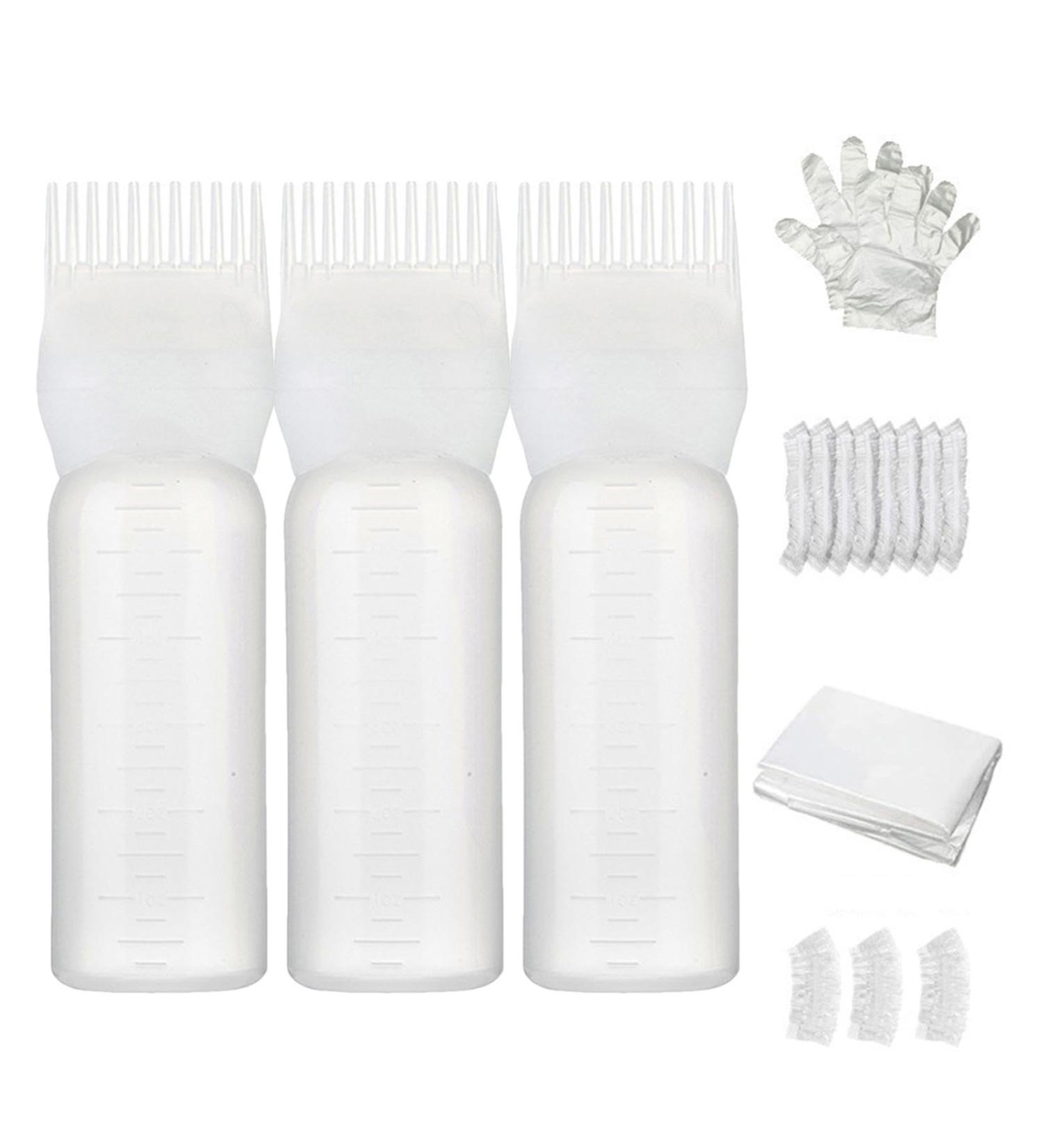galeyyu Hair Oil Applicator Bottle Root Comb Applicator Bottle 6 OZ Pink Hair Dye Brush Bottle Hair Colour Brush Hair Oil Bottle Dyeing Shampoo Bottle Oil Comb Hairs Tools Set White - Buy Online on GoSupps.com
