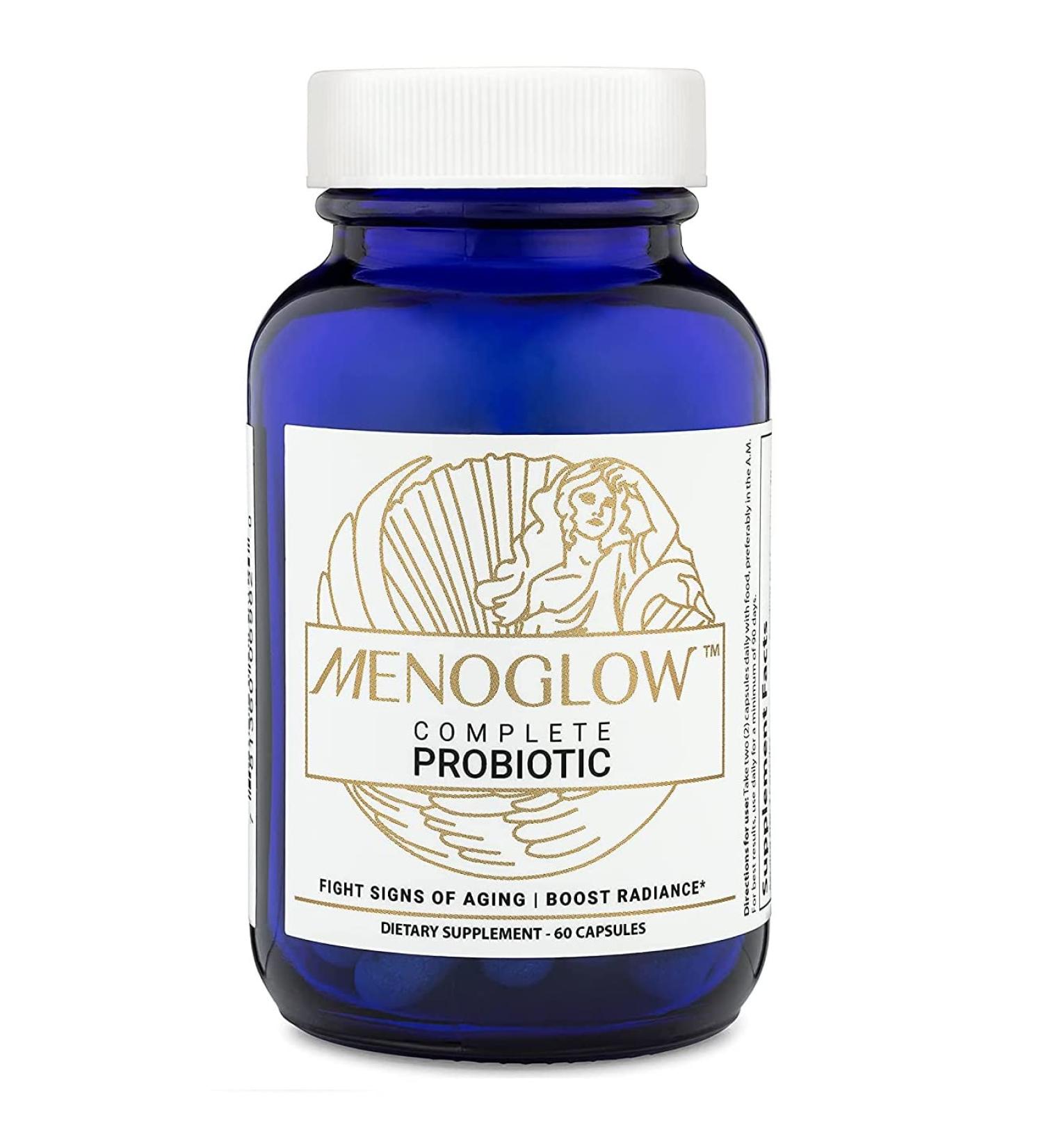 MenoLabs MenoGlow: Menopause Relief Dietary Supplement for Youthful Skin, Hair & Nails | Supports Hot Flashes, Gut Health & More - Buy Online on GoSupps.com