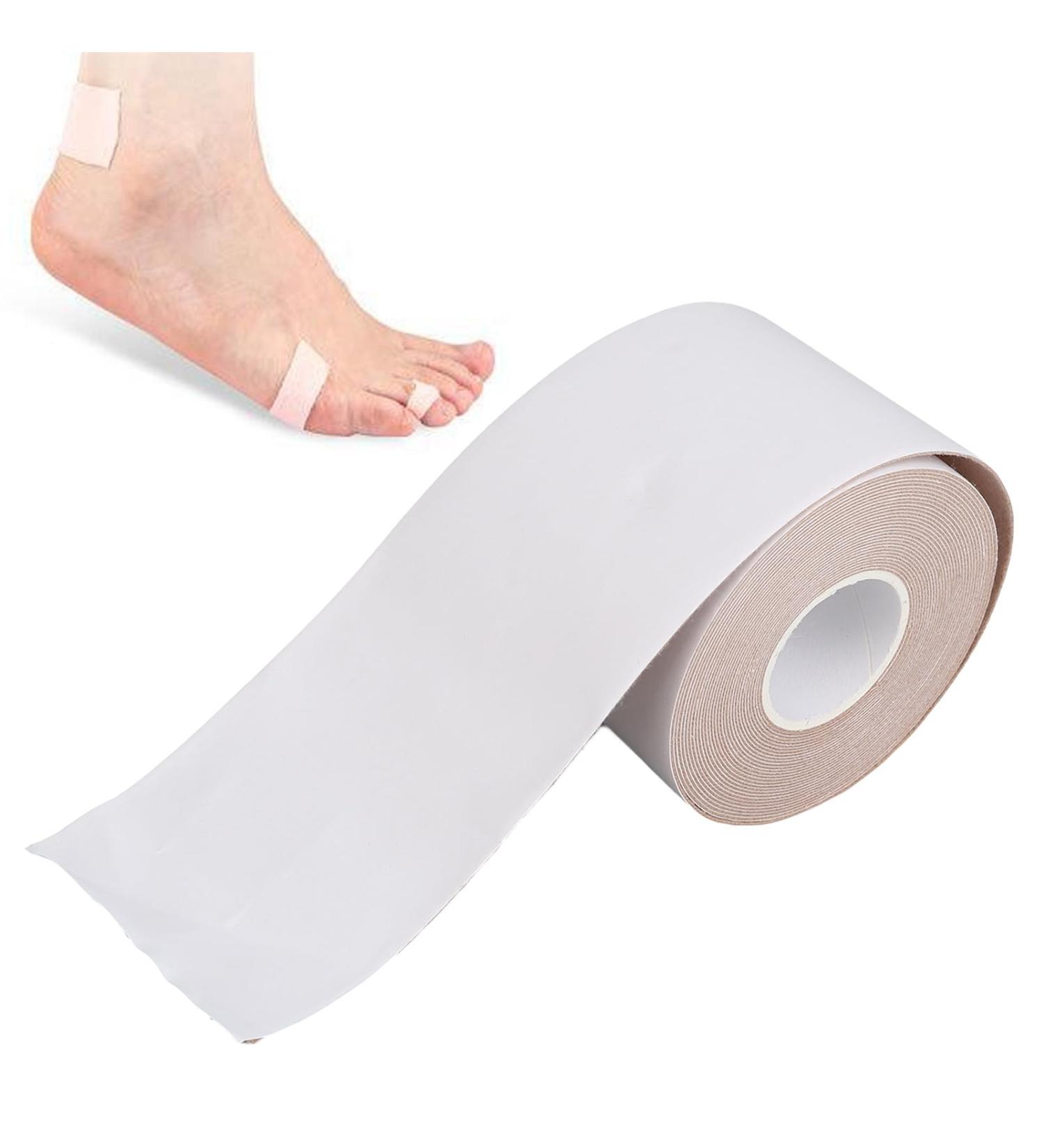 Buy Moleskin for Feet - 2in x 4.9 Yard Blister Prevention Tape | Soft Heel Protector Foot Care Adhesive Pad - Buy Online on GoSupps.com