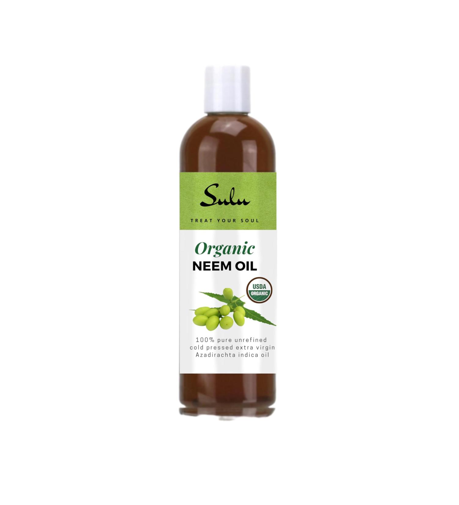 100% Pure Organic Unrefined Virgin Cold Pressed Neem Oil 8 fl.oz