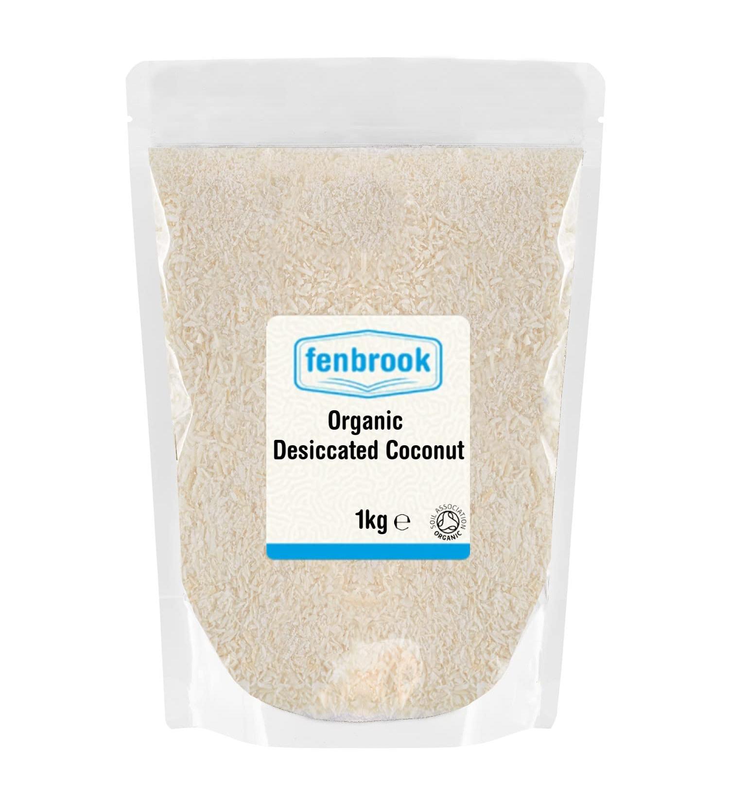 Organic Desiccated Coconut 1kg | Certified Organic by Fenbrook Organic - Buy Online on GoSupps.com