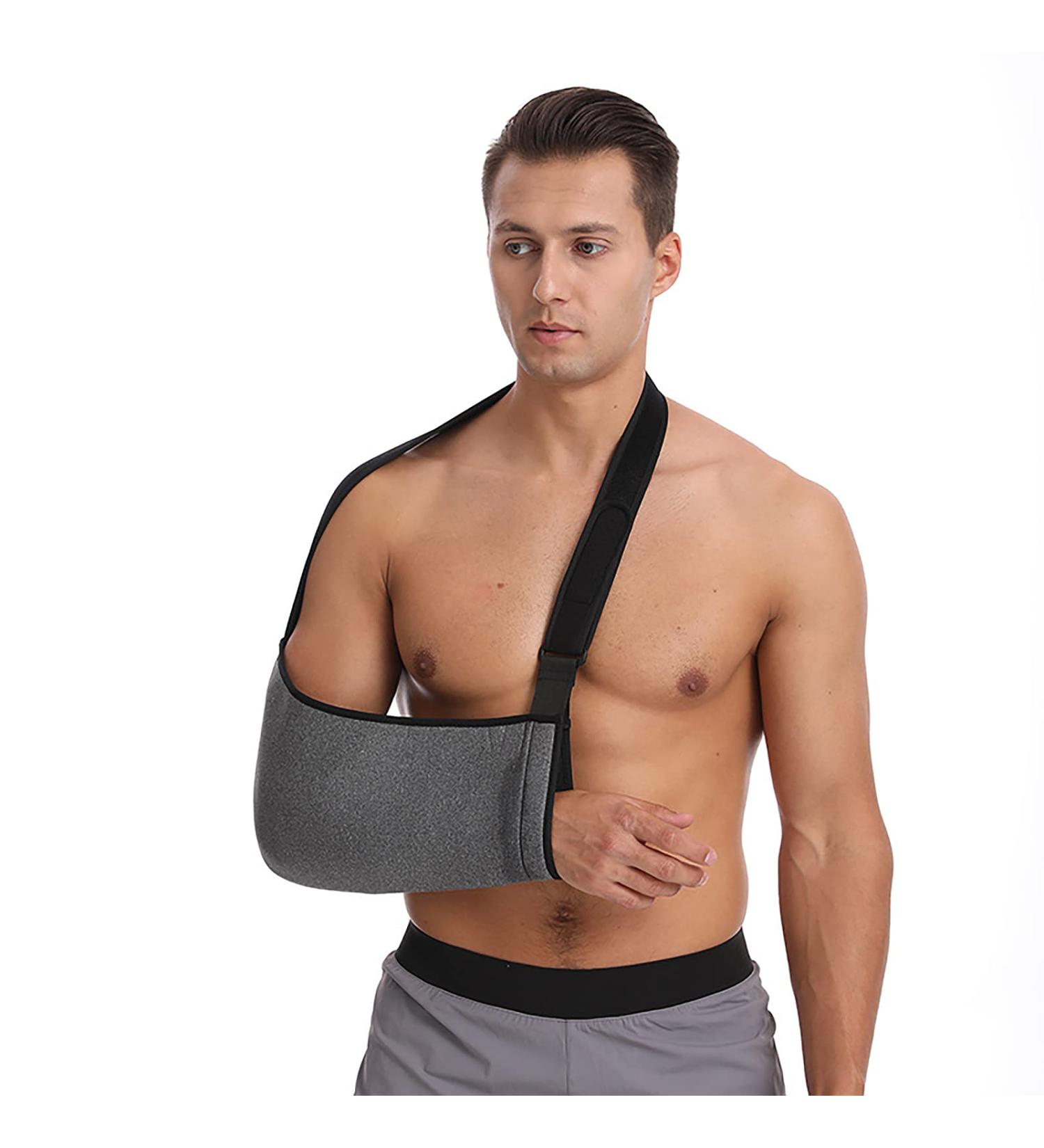 Breathable Arm Sling for Rotator Cuff Support - Adjustable Shoulder Strap Immobilizer for Men & Women - Ideal for Fractures Injuries and Surgical Recovery - Buy Online on GoSupps.com
