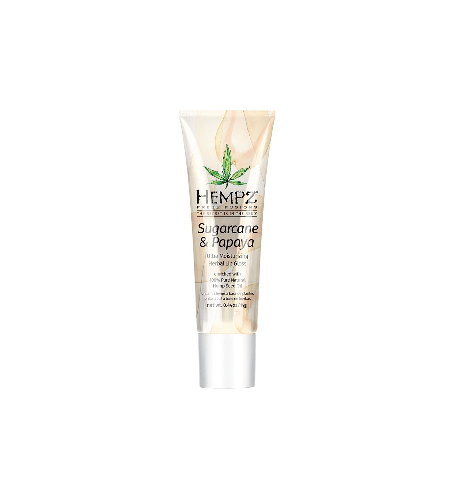 Hempz Fresh Fusions Sugarcane & Papaya Herbal Lip Gloss 0.44 oz - Nourishing Lip Care - Buy Online on GoSupps.com