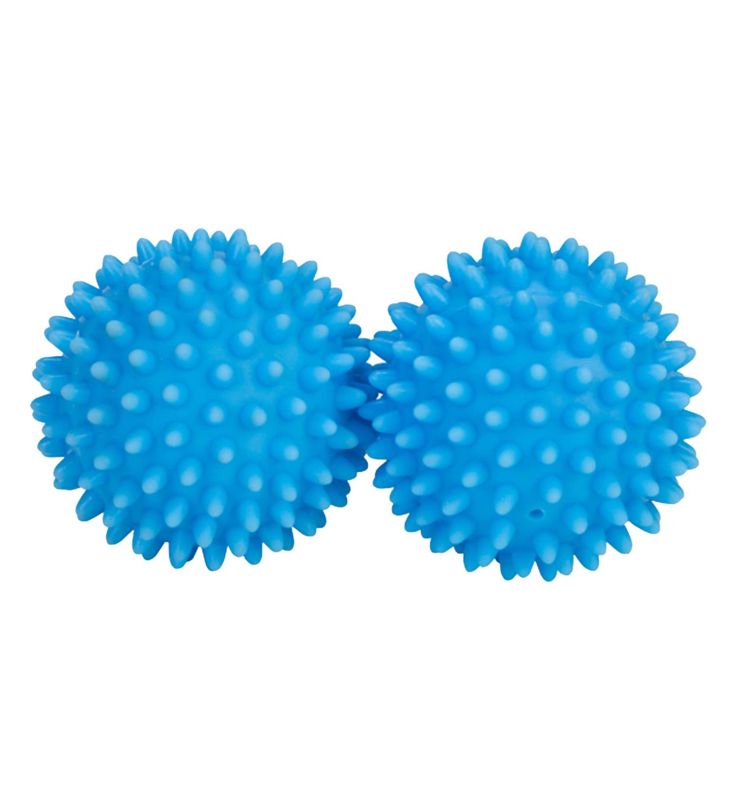 Smart Design Plastic Dryer Balls - Set of 2 Blue - Fabric Softener Reduces Static & Wrinkles - Perfect for Laundry & Clothes - Buy Online on GoSupps.com