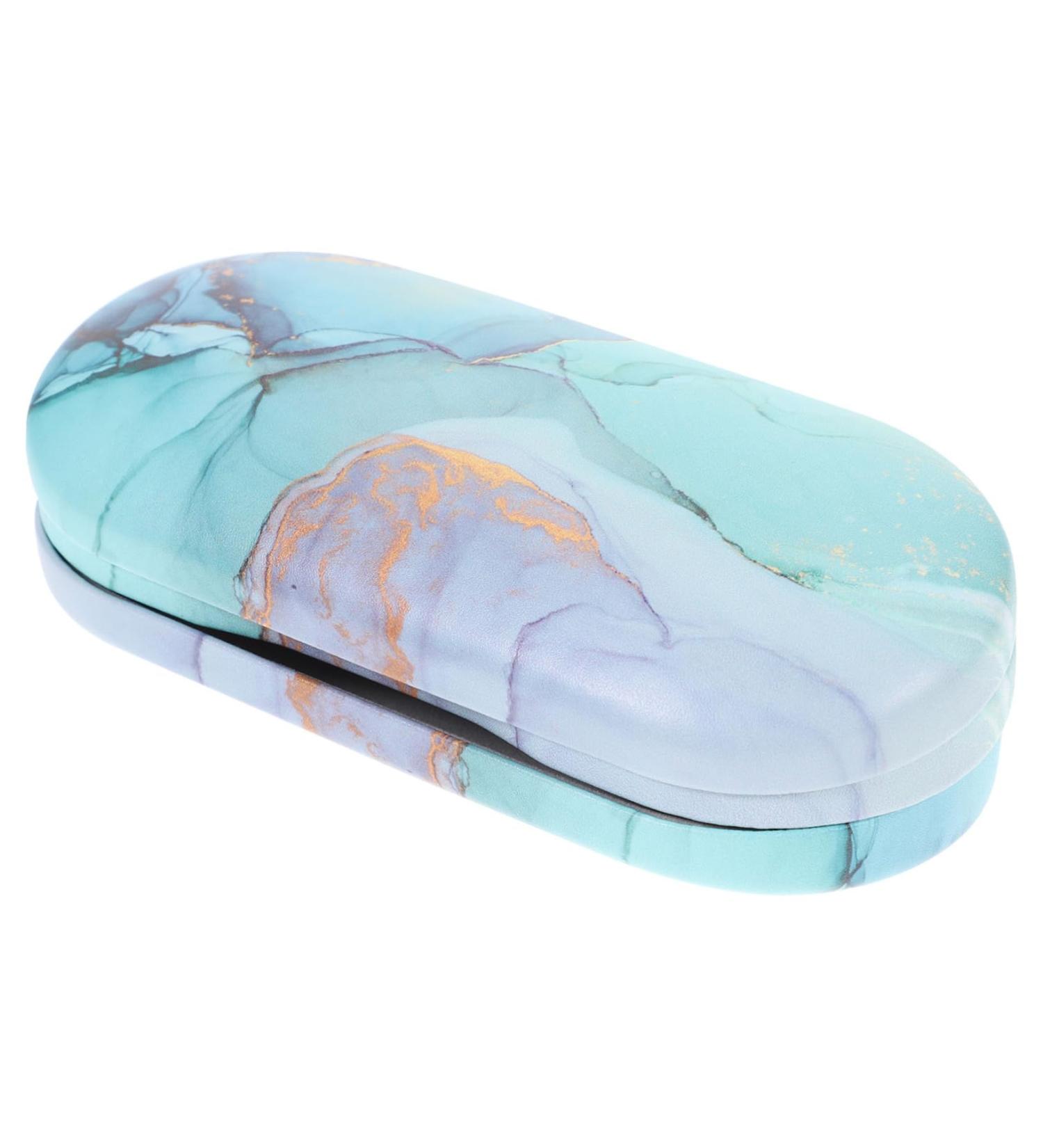 Buy Solustrie Double-Layer Glasses Case - Travel Lens Container with Mirror & Replaceable Flocked Cloth | Durable & Stylish Eyewear Storage - Buy Online on GoSupps.com