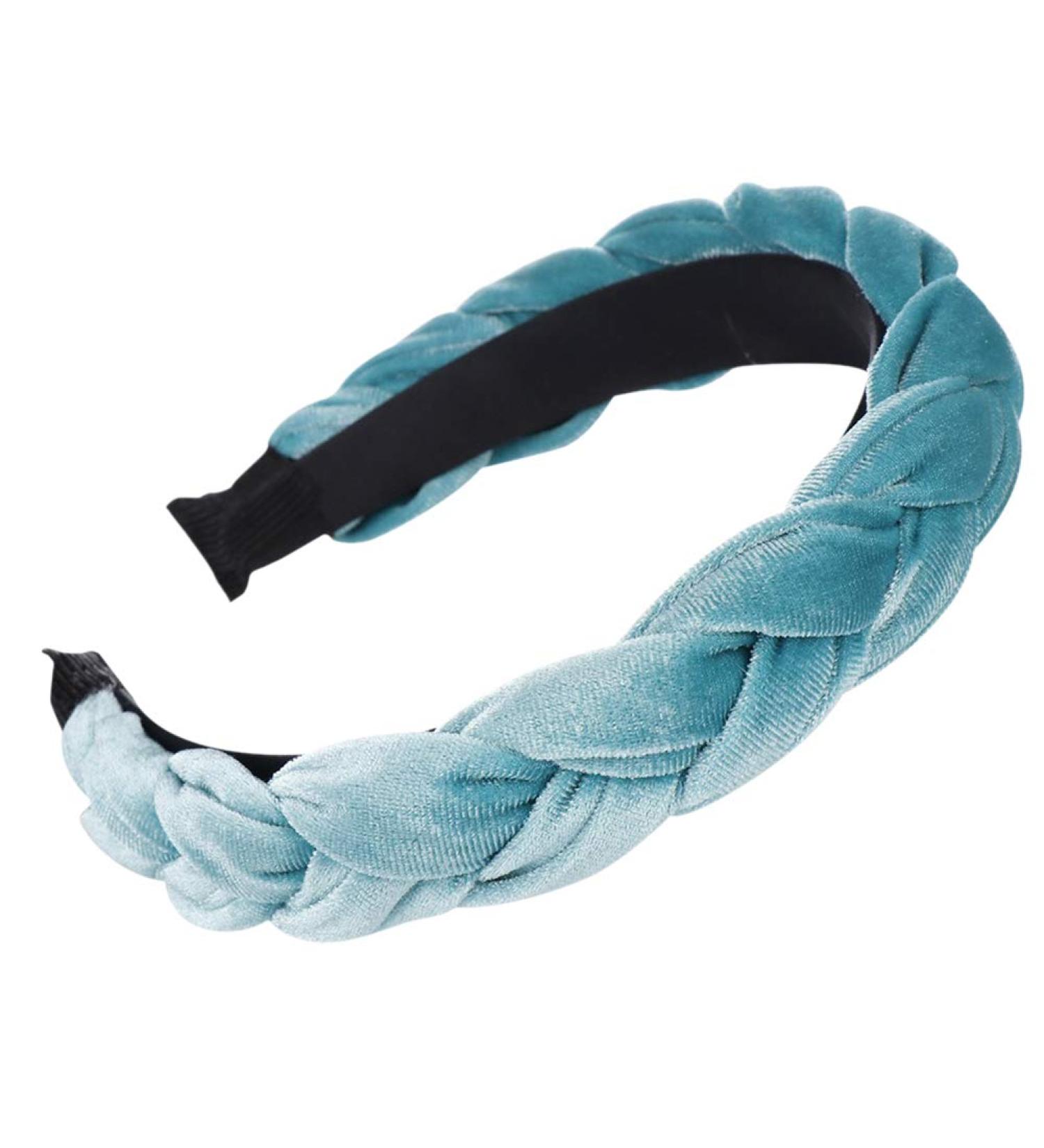 Amorar Velvet Braid Headband for Women - Stylish Blue Hair Accessories - One Size Fits All - Buy Online on GoSupps.com