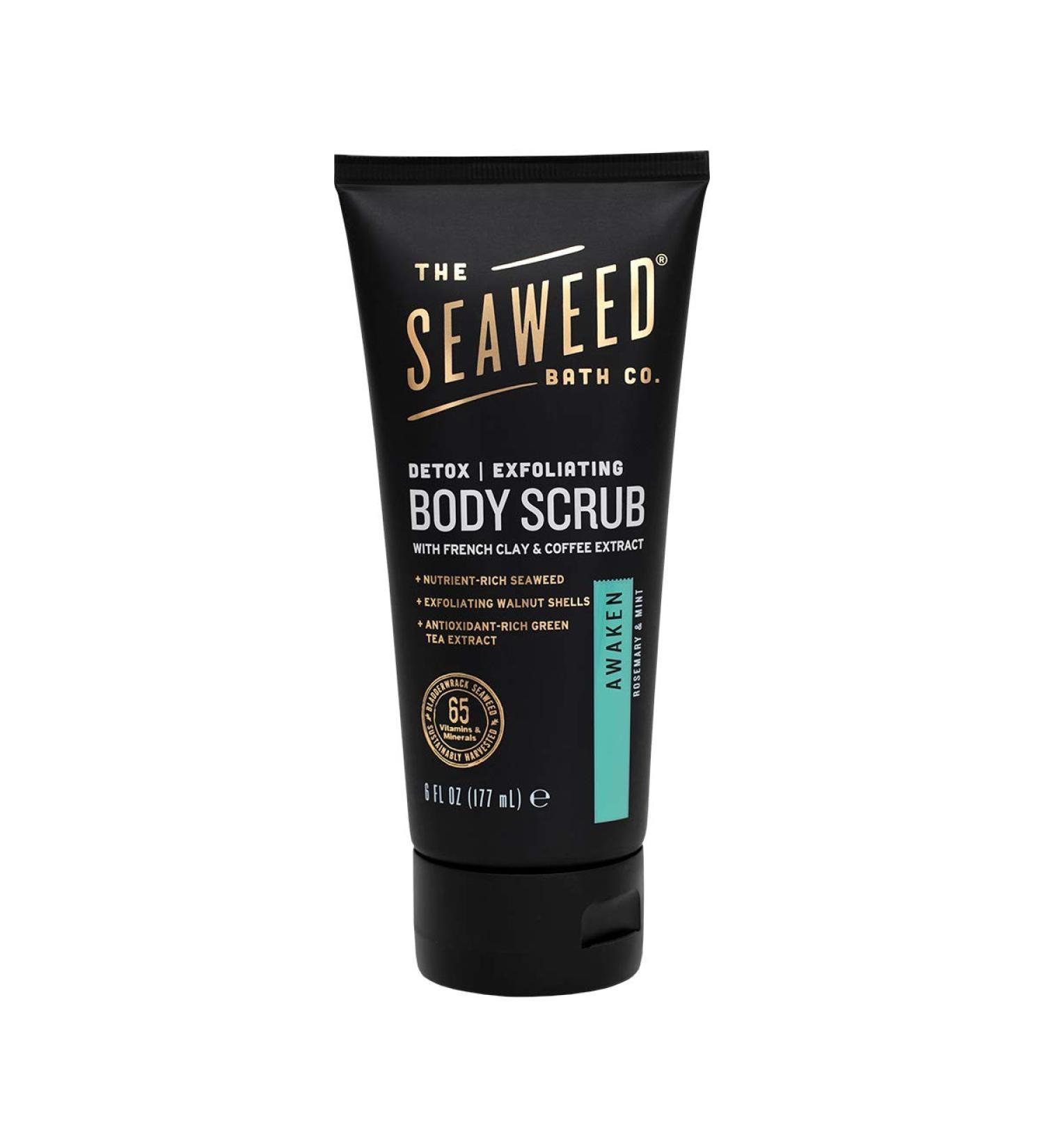 Exfoliating Detox Body Scrub - The Seaweed Bath Co. Awaken Scent (Rosemary & Mint) 6 oz - Buy Online on GoSupps.com