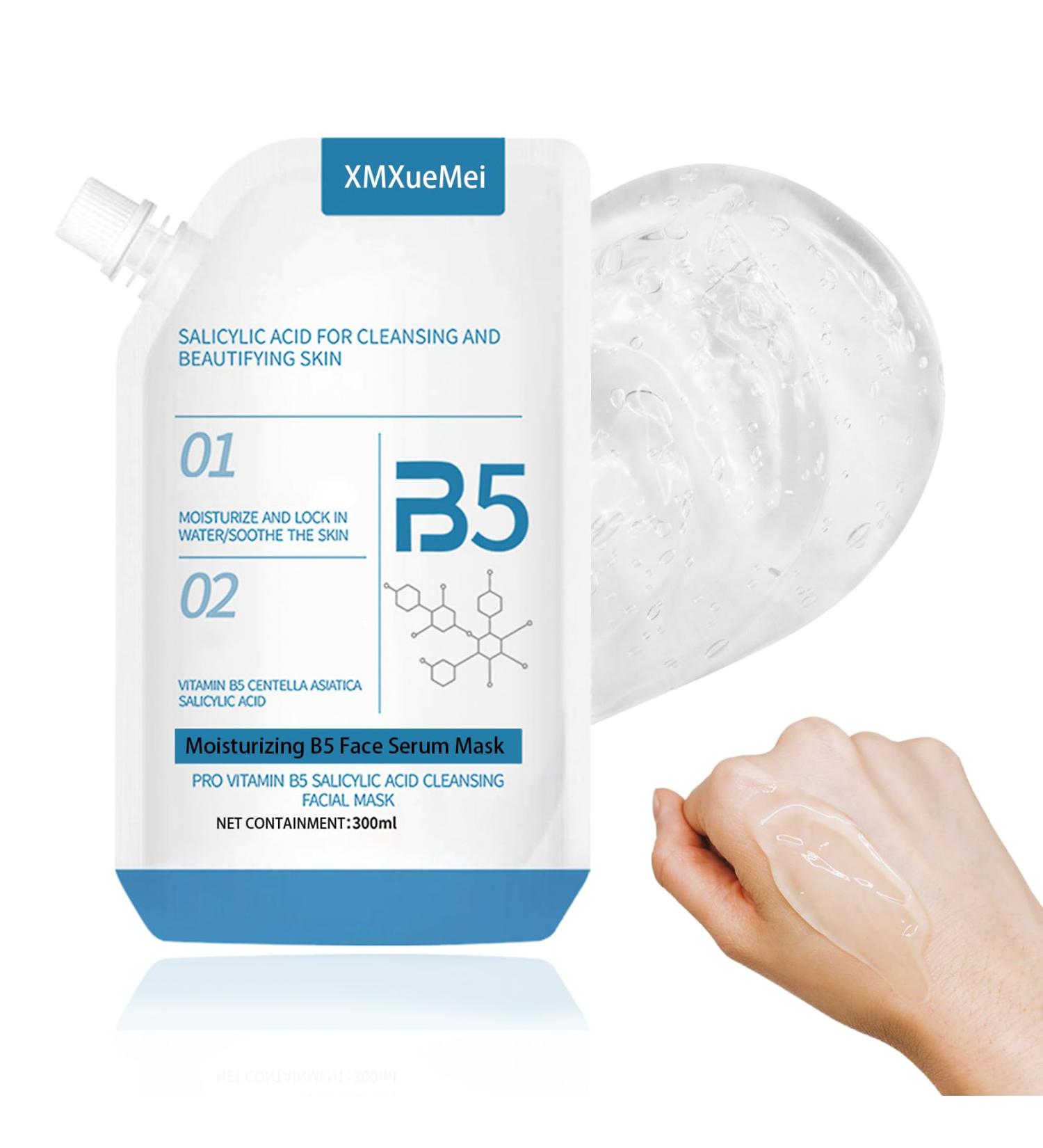Moisturizing B5 Face Serum Mask | Lightweight Oil Control & Hydrating Facial Serum | Salicylic Acid Skin Care - Buy Online on GoSupps.com