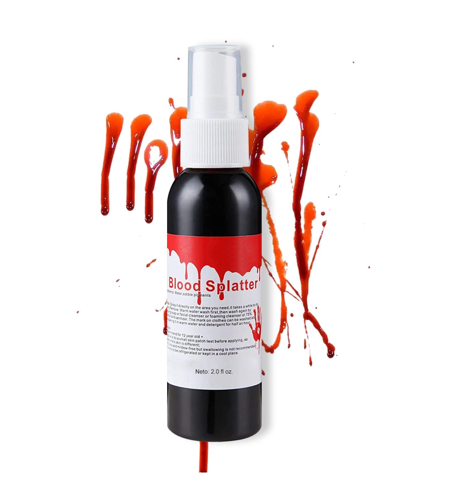 Fake Blood Makeup Spray - Halloween SFX for Zombie, Vampire & Monster Cosplay 2.1oz - Buy Online on GoSupps.com