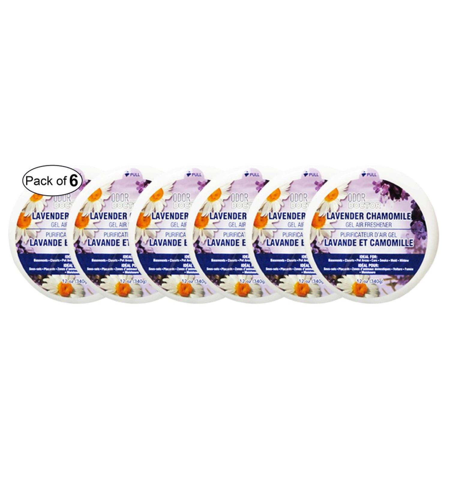 Odor Doctor Gel Air Freshener- Lavender Chamomile (340g) (Pack of 6)