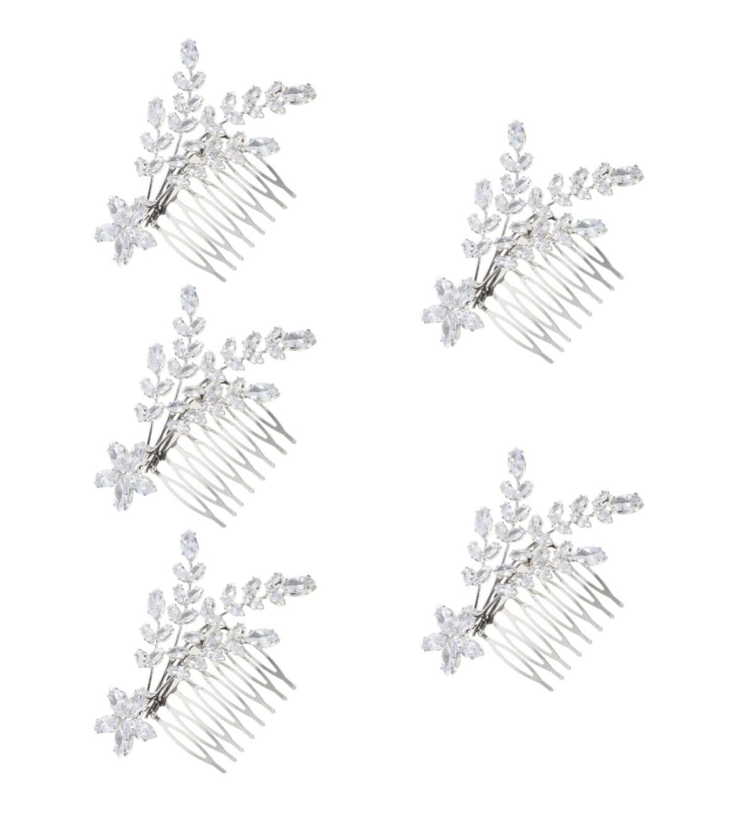 FRCOLOR Accessories bangs comb hair flowers for women wedding bridal headpieces for wedding hair accessories for women wedding hair combs headband rhinestones aluminum alloy Flowers - Buy Online on GoSupps.com