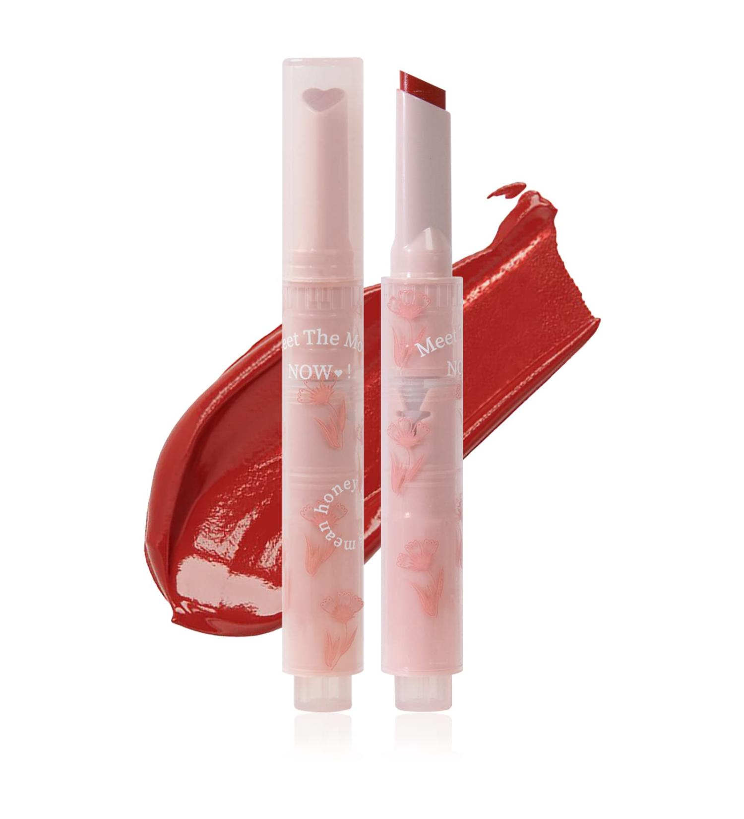 U-Shinein Jelly Lipstick Tinted Lip Gloss | Moisturizing Heart Shape Lip Glaze | High-Shine Finish Lip Makeup (04 Red Guava) - Buy Online on GoSupps.com