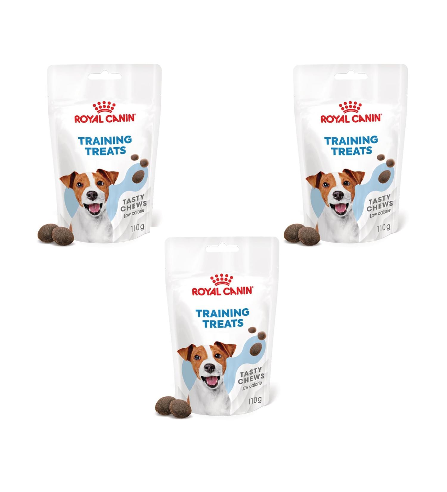 Royal Canin Training Treats | Pack of 3 | 3 x 110 g | Snacks for Dogs of All Sizes & Breeds | In Practical Resealable Bag | From 6 Months of Life | With Poultry - Buy Online on GoSupps.com