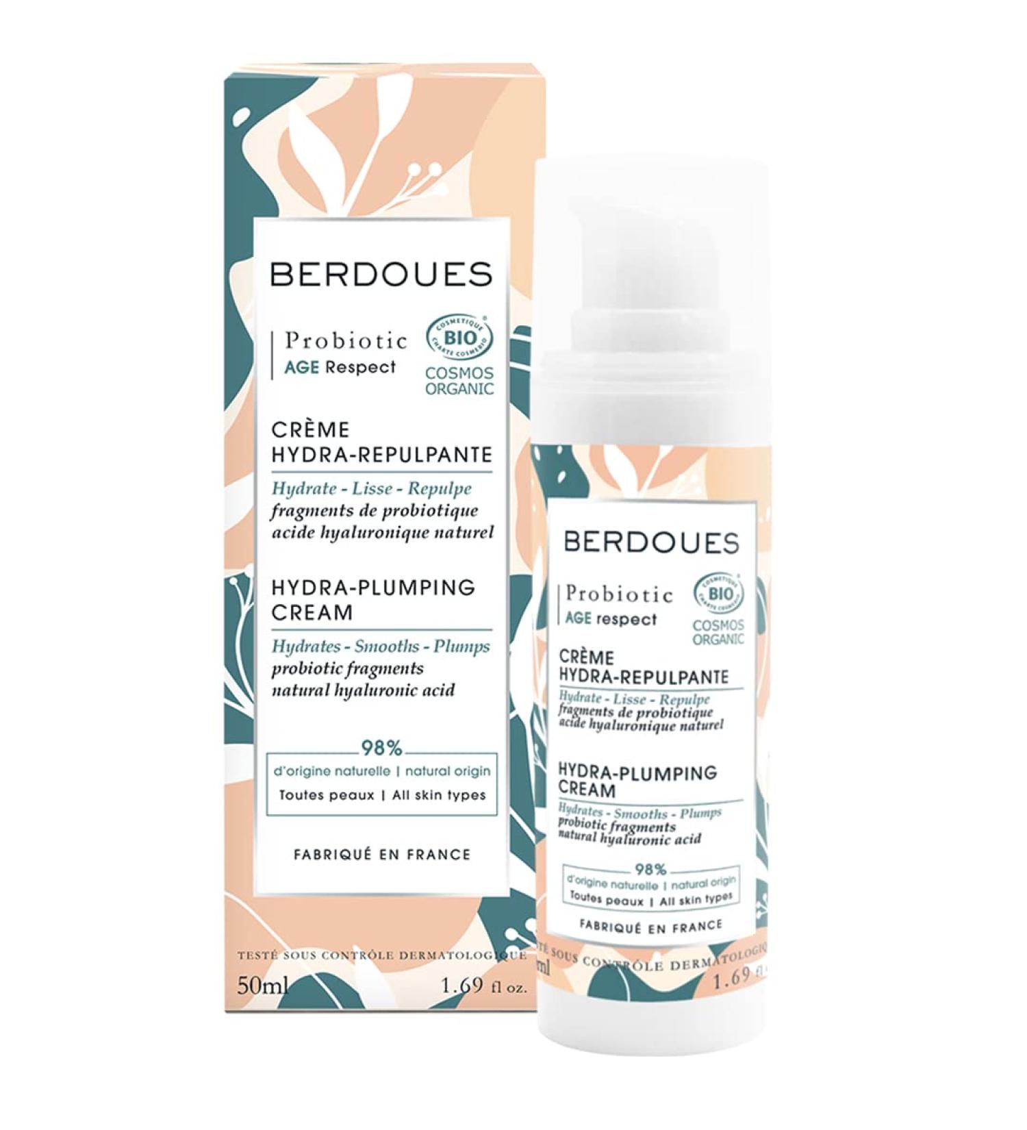 Probiotic Age Respect Hydra Plumping Cream - Anti-Aging Face Moisturizer with Hyaluronic Acid for Firmer Skin | Reduces Fine Lines & Wrinkles | Made in France - 1.69 fl. oz - Buy Online on GoSupps.com
