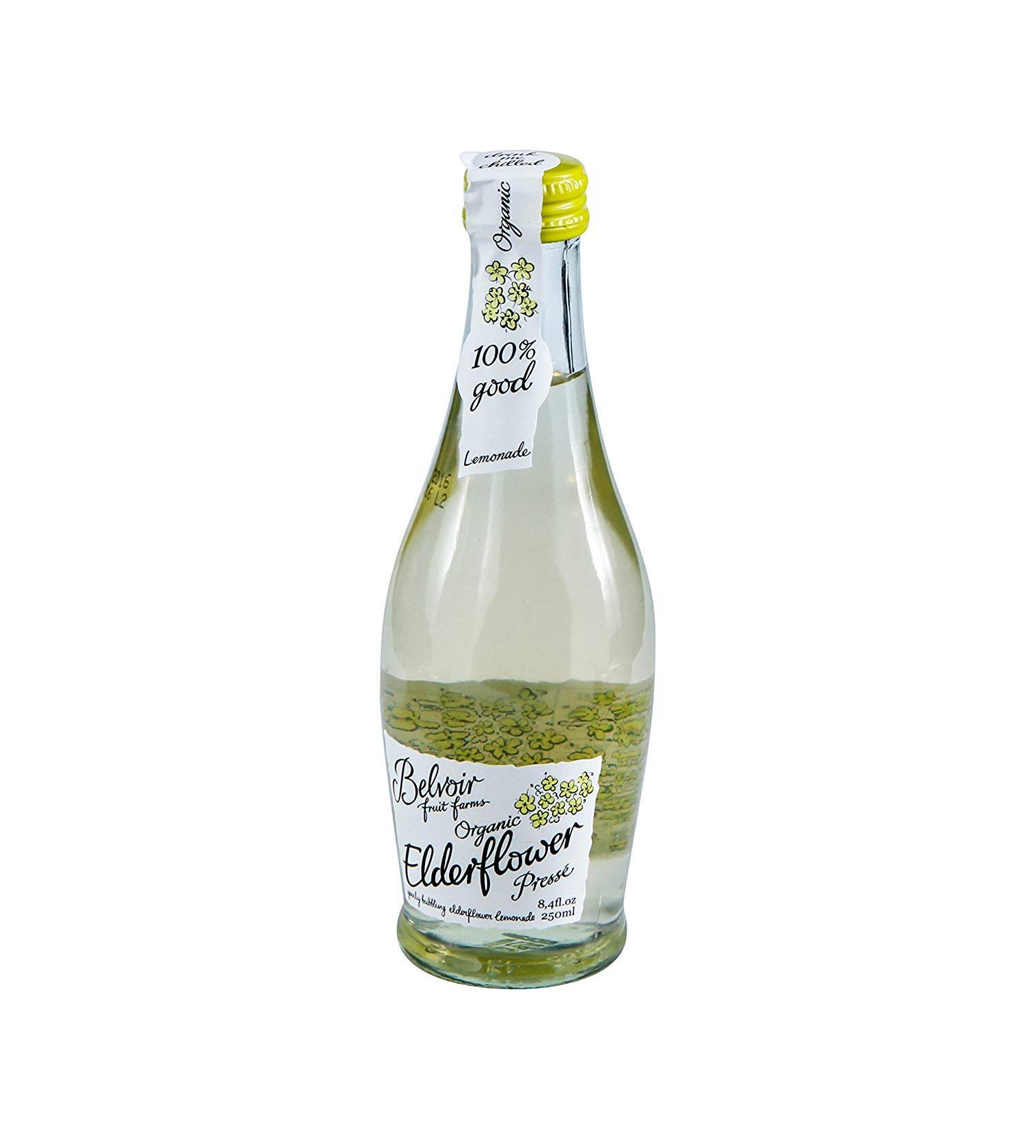 Belvoir Organic Elderflower Lemonade 8.4oz - Refreshing & All-Natural Drink - Buy Online on GoSupps.com