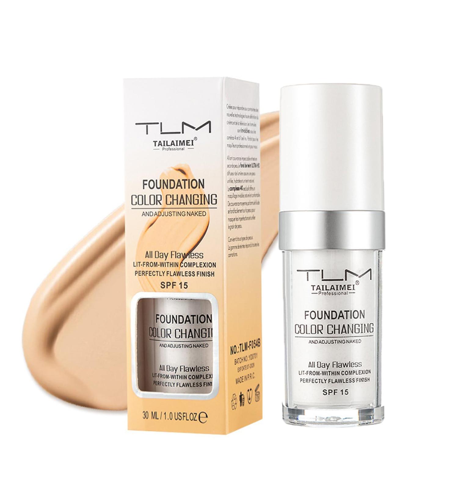 EONFAVE SPF 15 Foundation Breathable light liquid waterresistant colorchanging concealer makeup - Buy Online on GoSupps.com