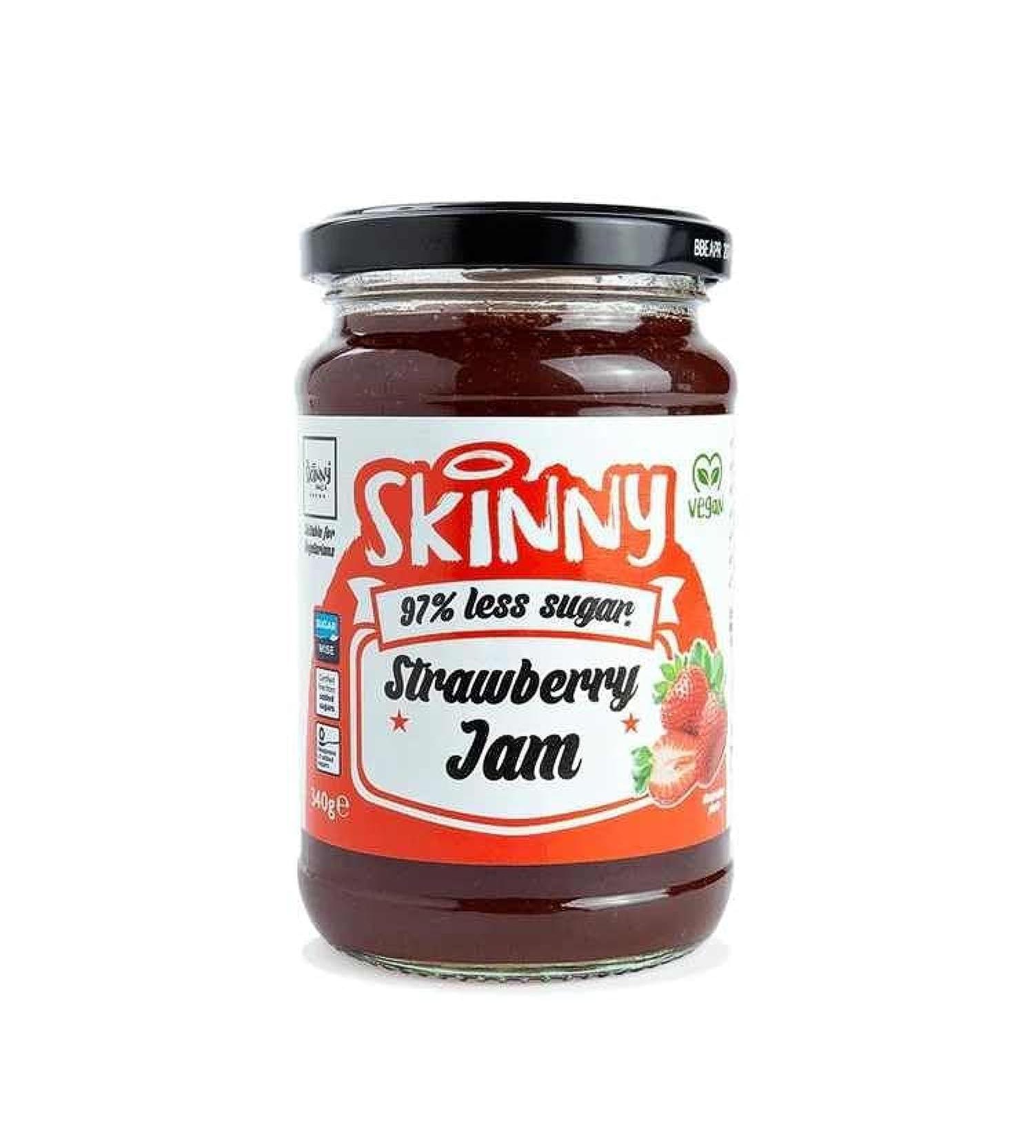 The Skinny Food Strawberry Jam 340g - Buy Online on GoSupps.com