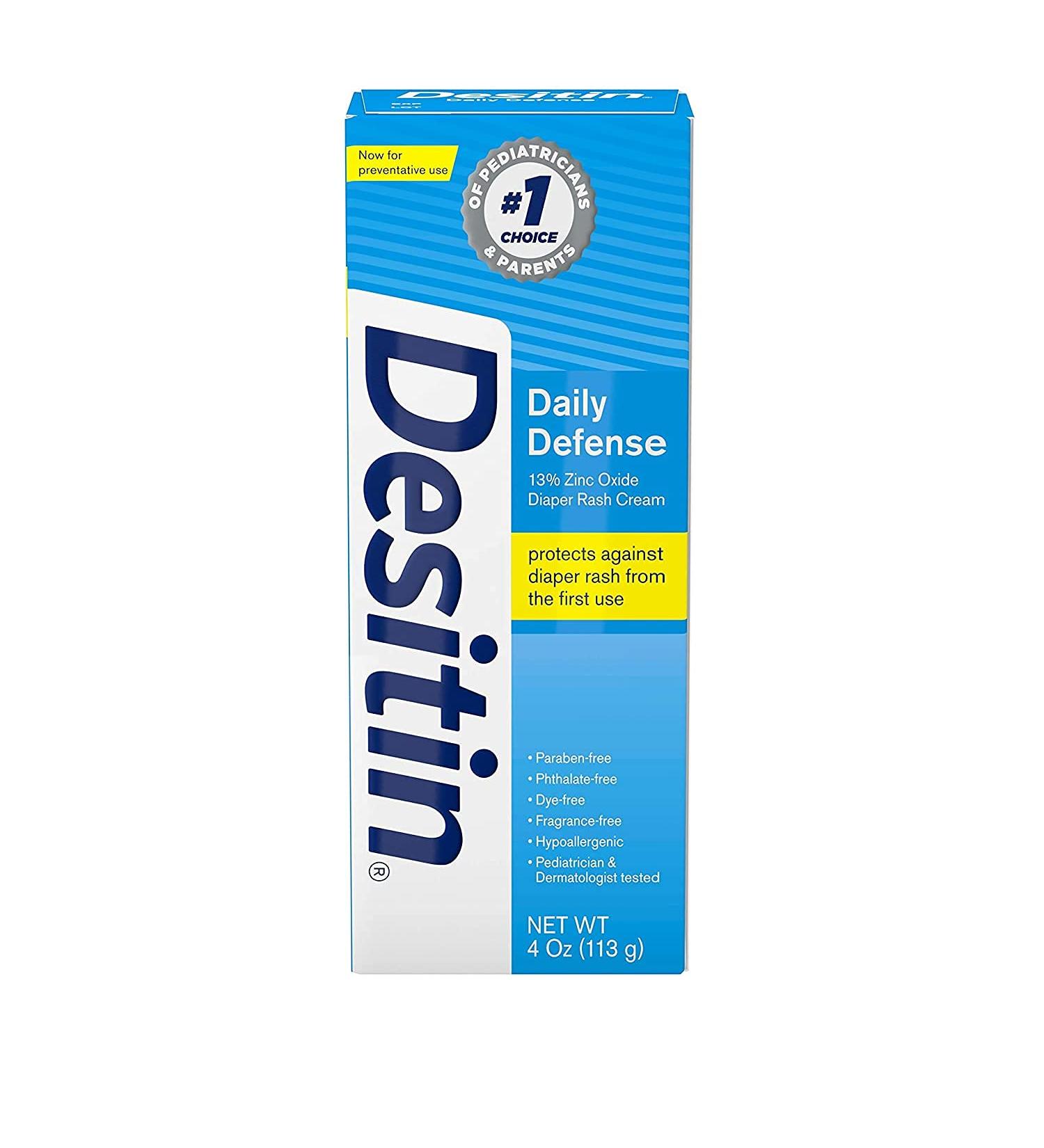 Desitin Rapid Relief Diaper Rash Ointment Creamy 4 oz / 113 g - Soothes and Protects Baby's Skin - Buy Online on GoSupps.com