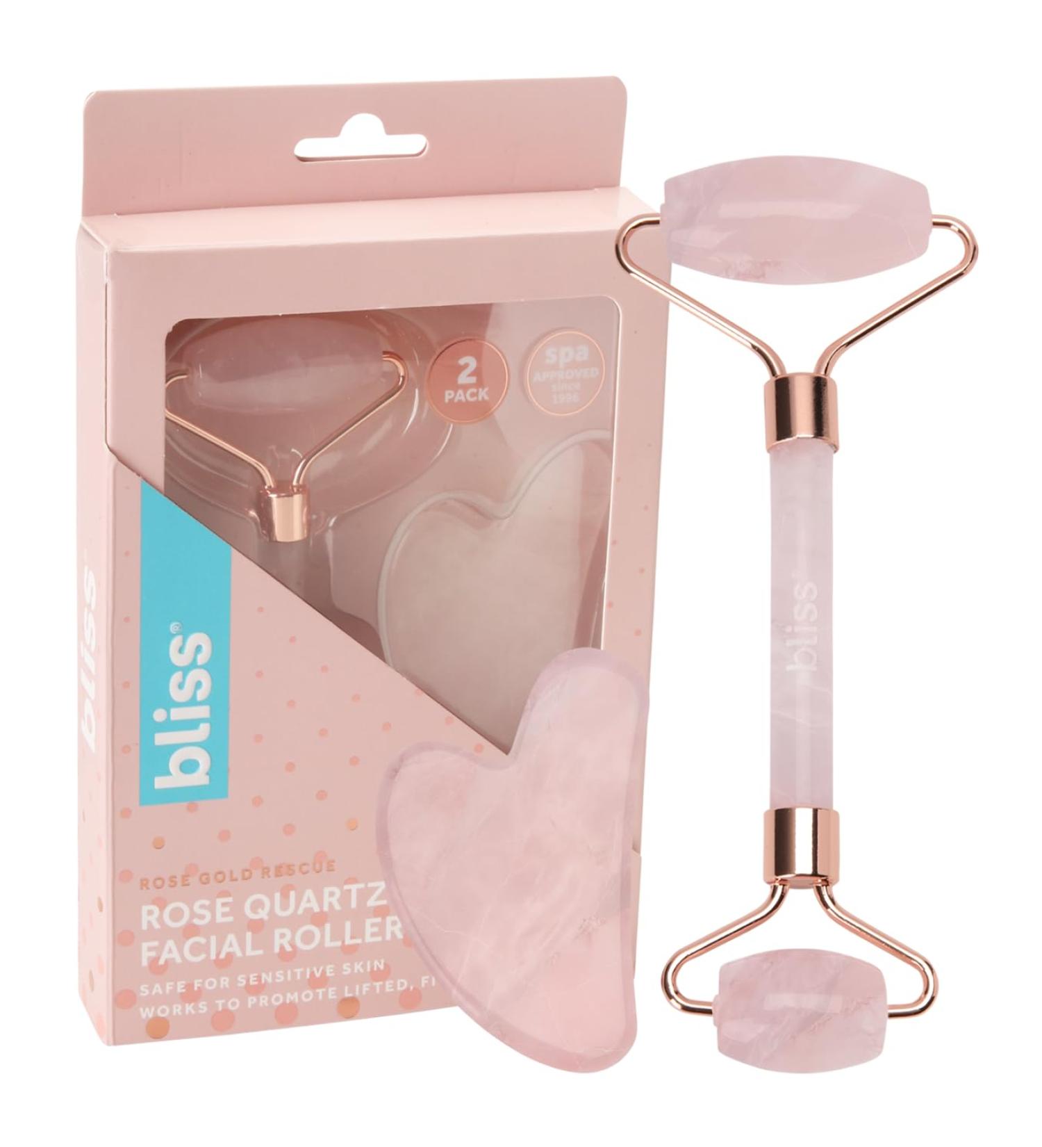 Bliss Gua Sha and Facial Roller Set | Spa-Grade Self Care Massager Tool International Shipping Available - Buy Online on GoSupps.com